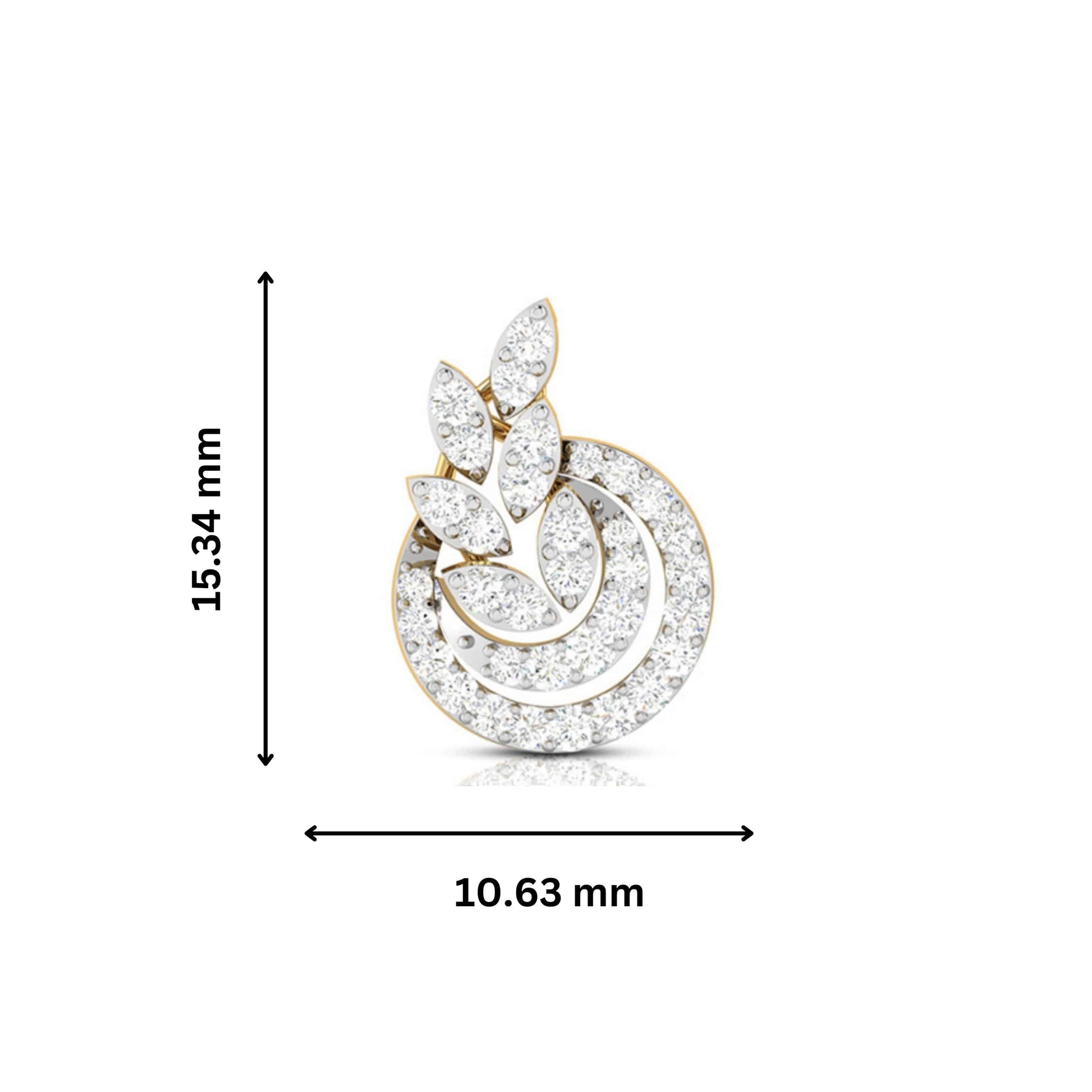 Fancy earrings design Stadium Lab Grown Diamond Earrings Fiona Diamonds