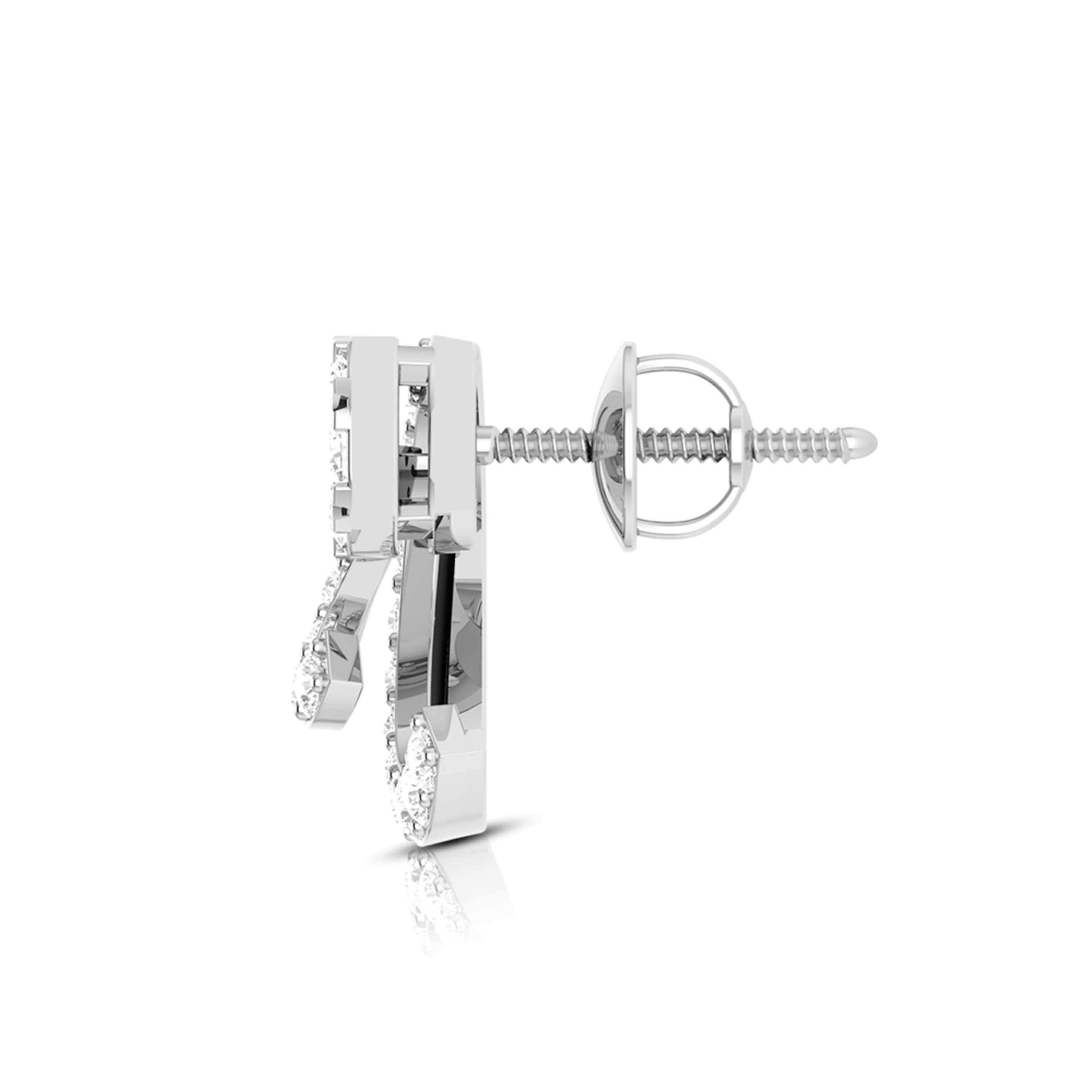 Latest earrings design Crescentic Lab Grown Diamond Earrings Fiona Diamonds