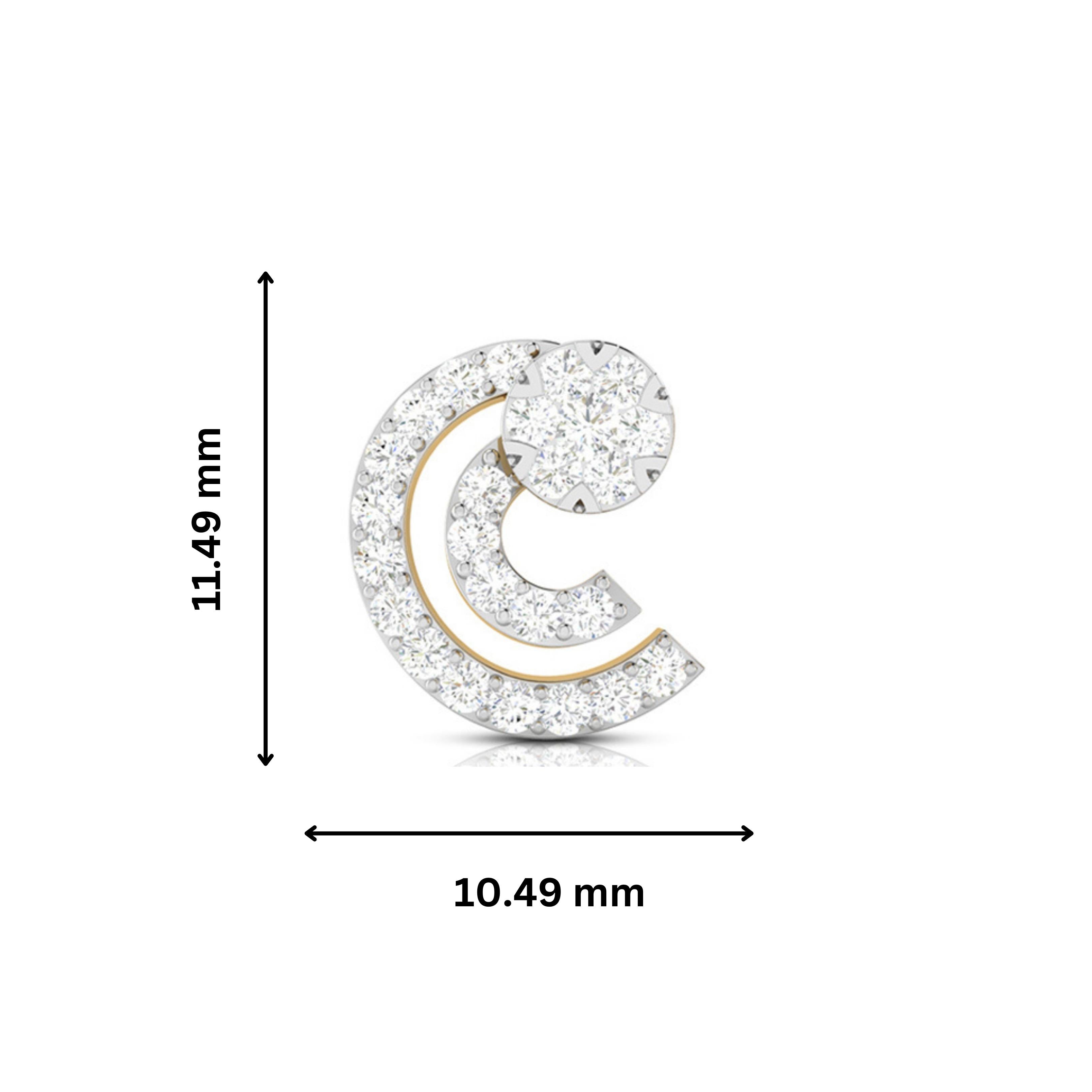 Latest earrings design Crescentic Lab Grown Diamond Earrings Fiona Diamonds