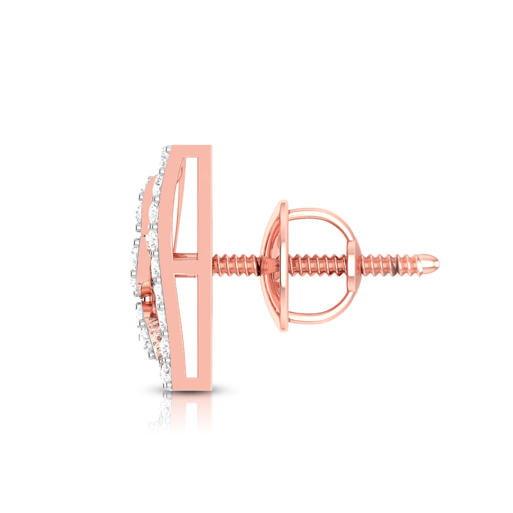 Party wear earrings design Oblong Lab Grown Diamond Earrings Fiona Diamonds