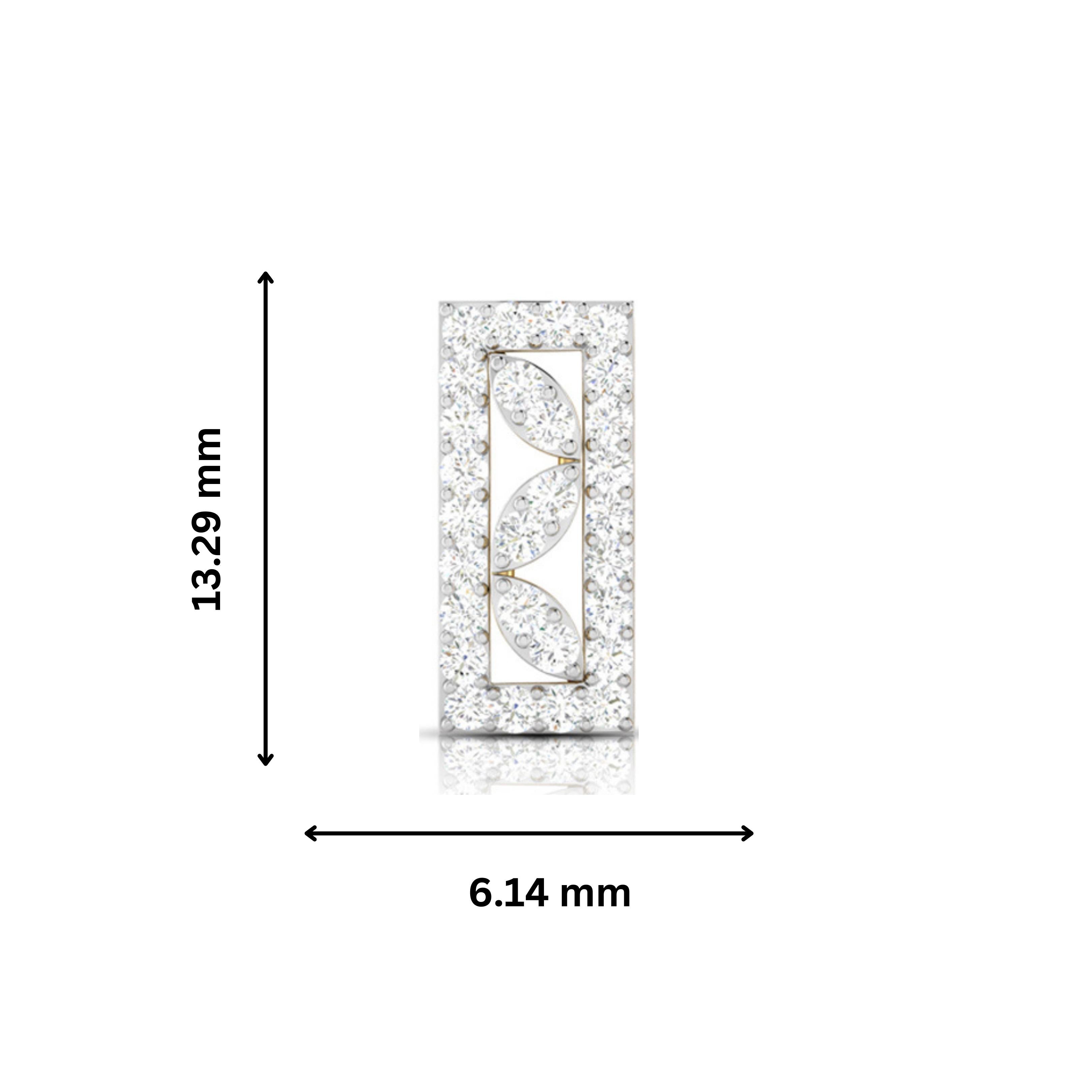 Party wear earrings design Oblong Lab Grown Diamond Earrings Fiona Diamonds