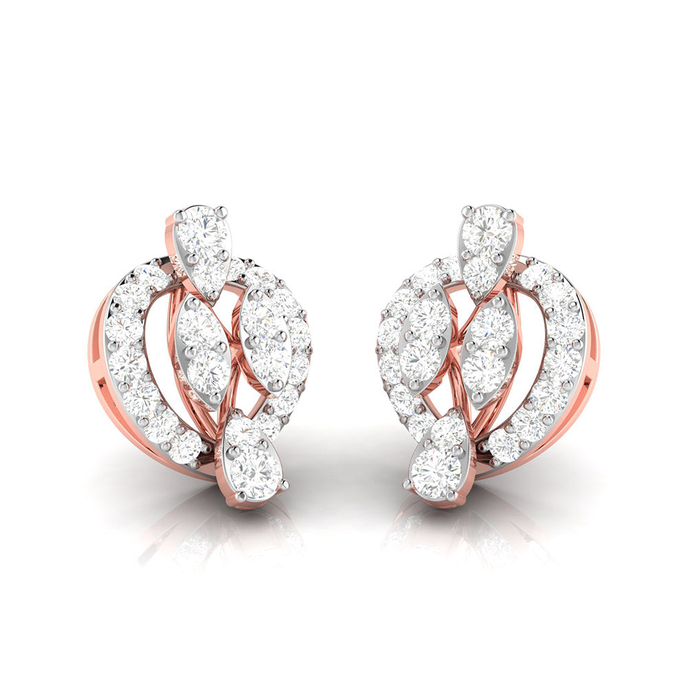 Small earrings design Sweep Lab Grown Diamond Earrings Fiona Diamonds