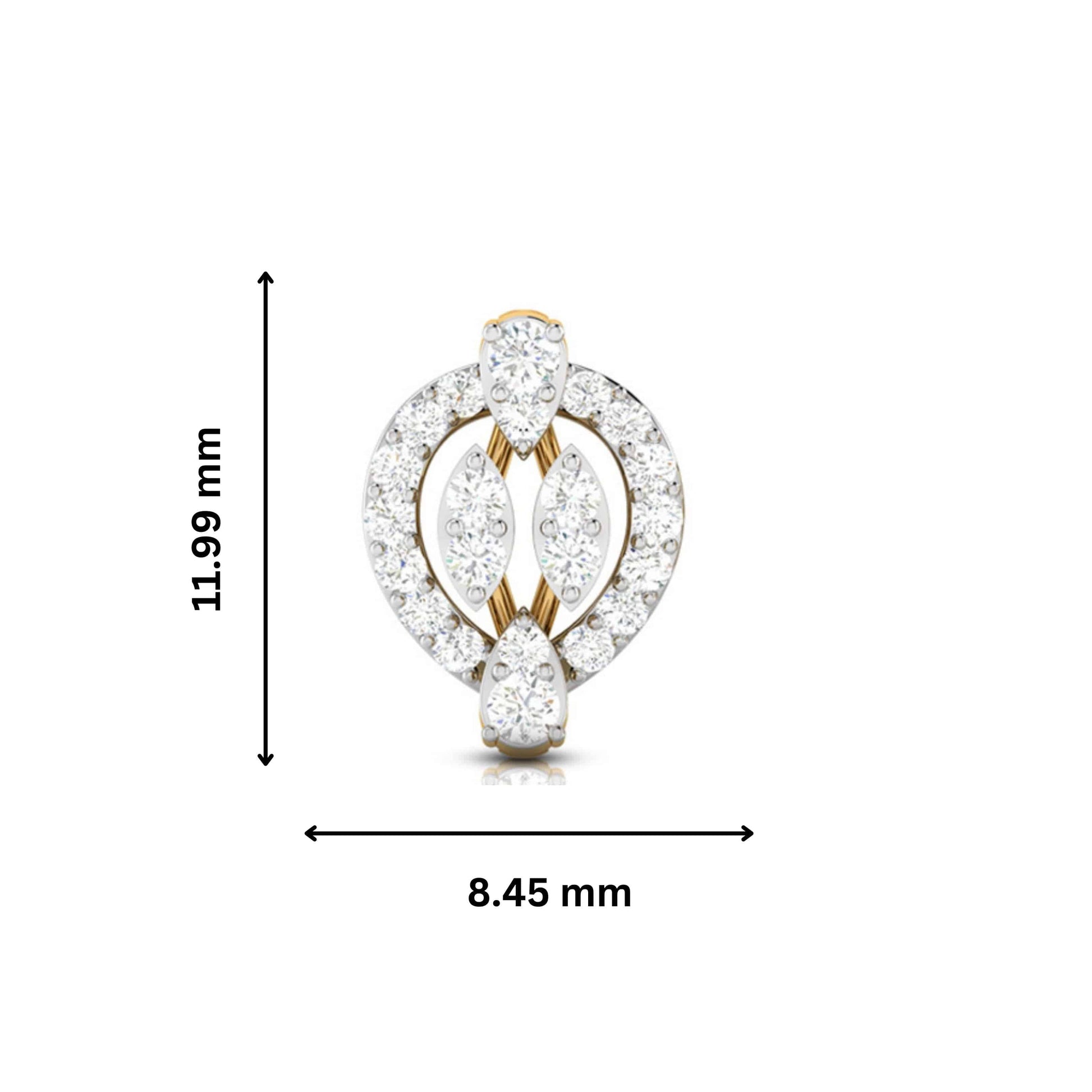 Small earrings design Sweep Lab Grown Diamond Earrings Fiona Diamonds