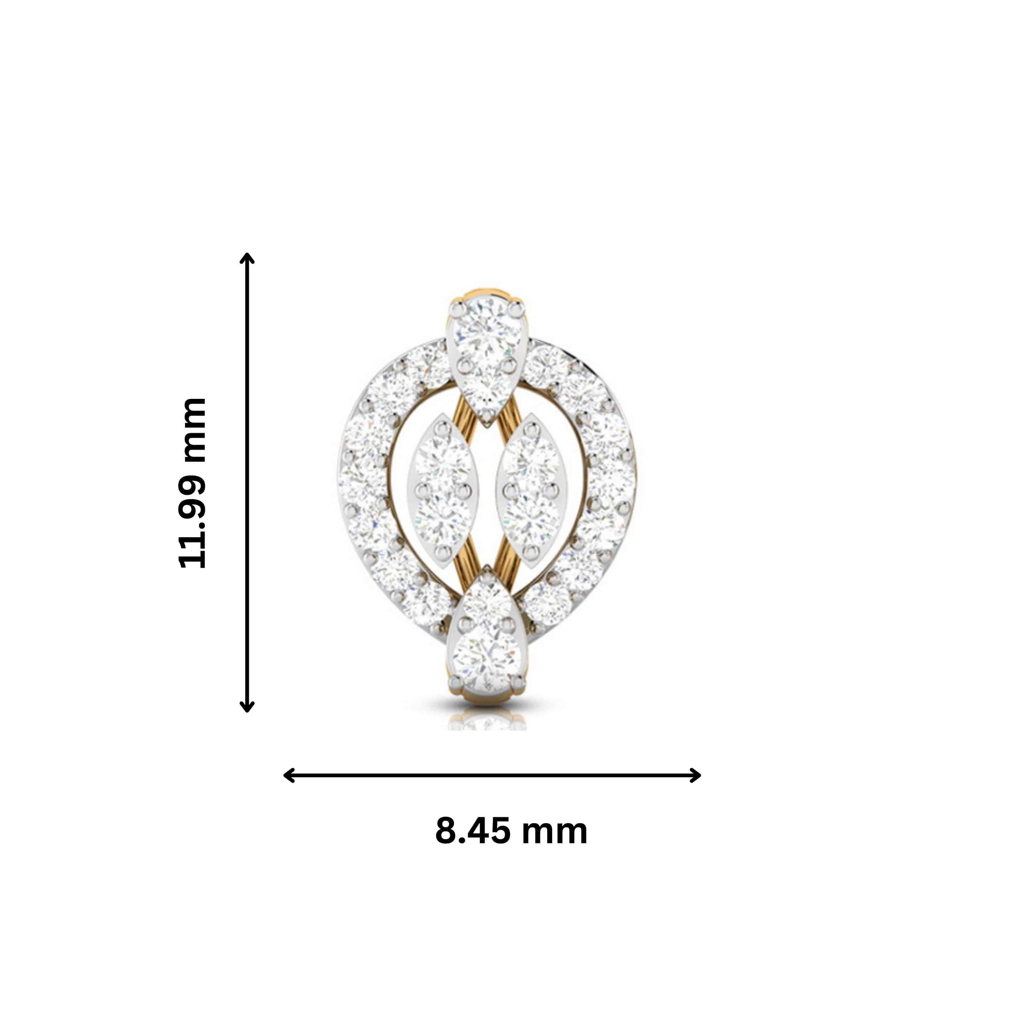 Small earrings design Sweep Lab Grown Diamond Earrings Fiona Diamonds