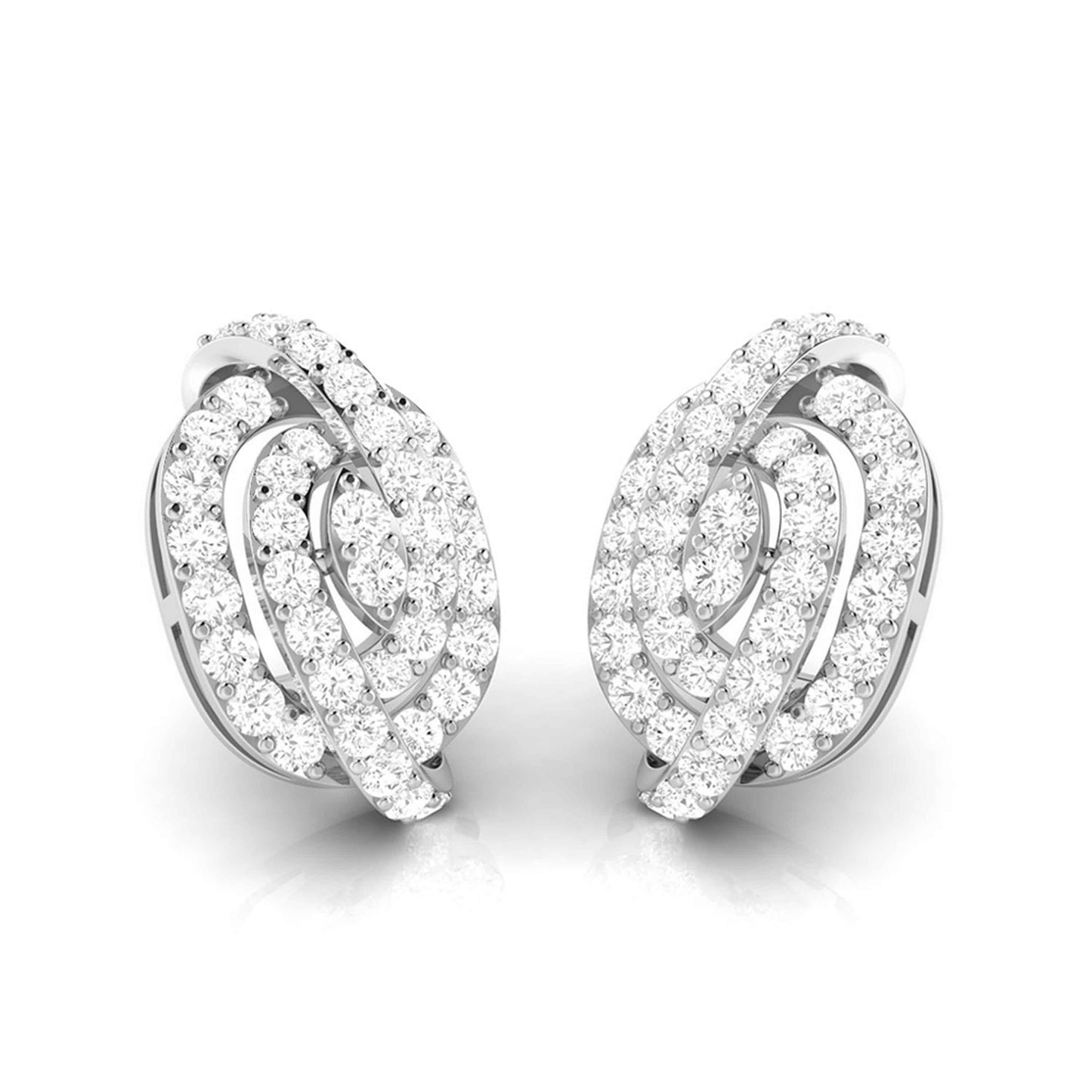 Daily wear earrings design Hawser Lab Grown Diamond Earrings Fiona Diamonds