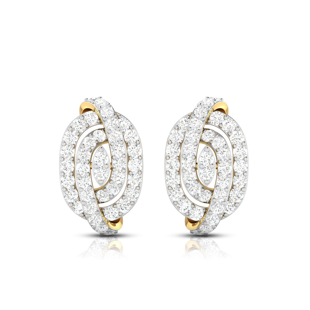Daily wear earrings design Hawser Lab Grown Diamond Earrings Fiona Diamonds