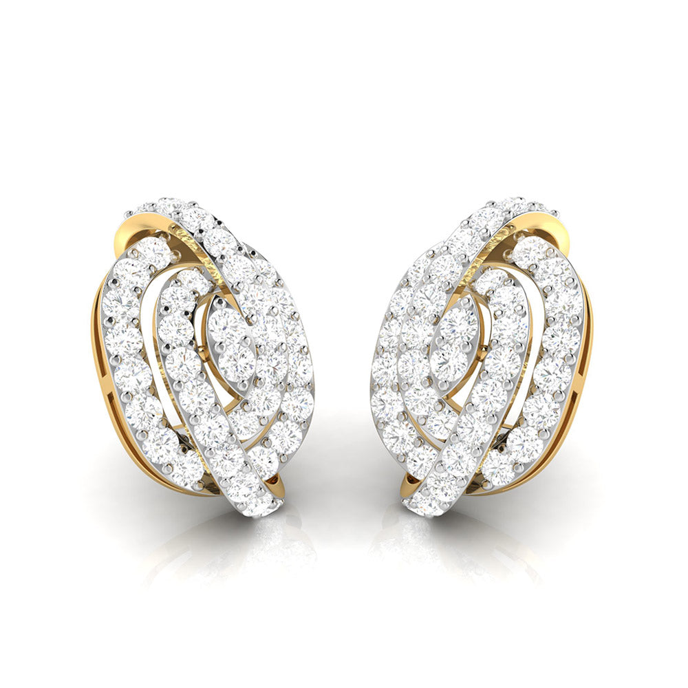 Daily wear earrings design Hawser Lab Grown Diamond Earrings Fiona Diamonds
