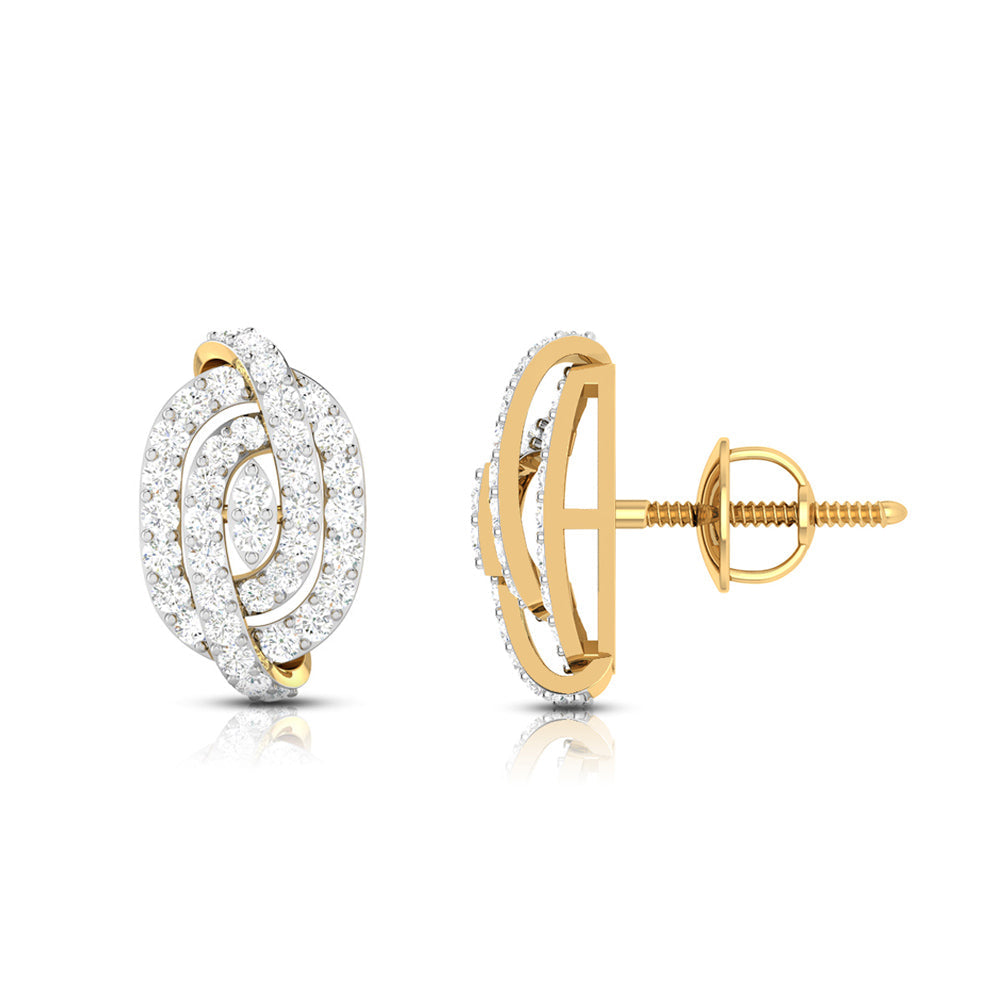 Daily wear earrings design Hawser Lab Grown Diamond Earrings Fiona Diamonds