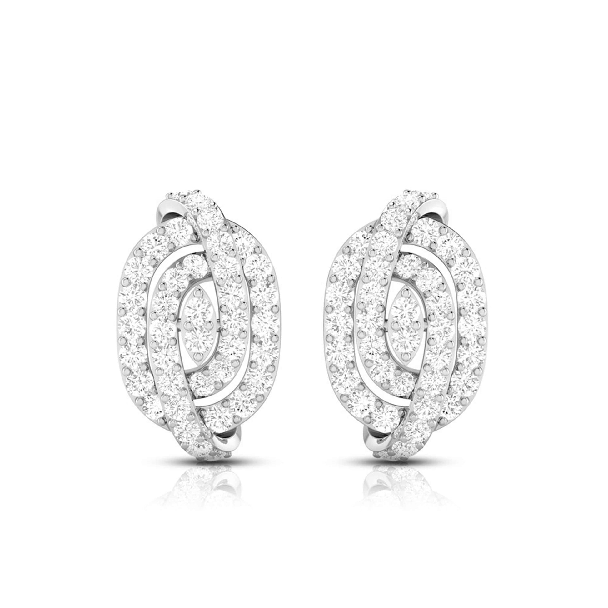 Daily wear earrings design Hawser Lab Grown Diamond Earrings Fiona Diamonds