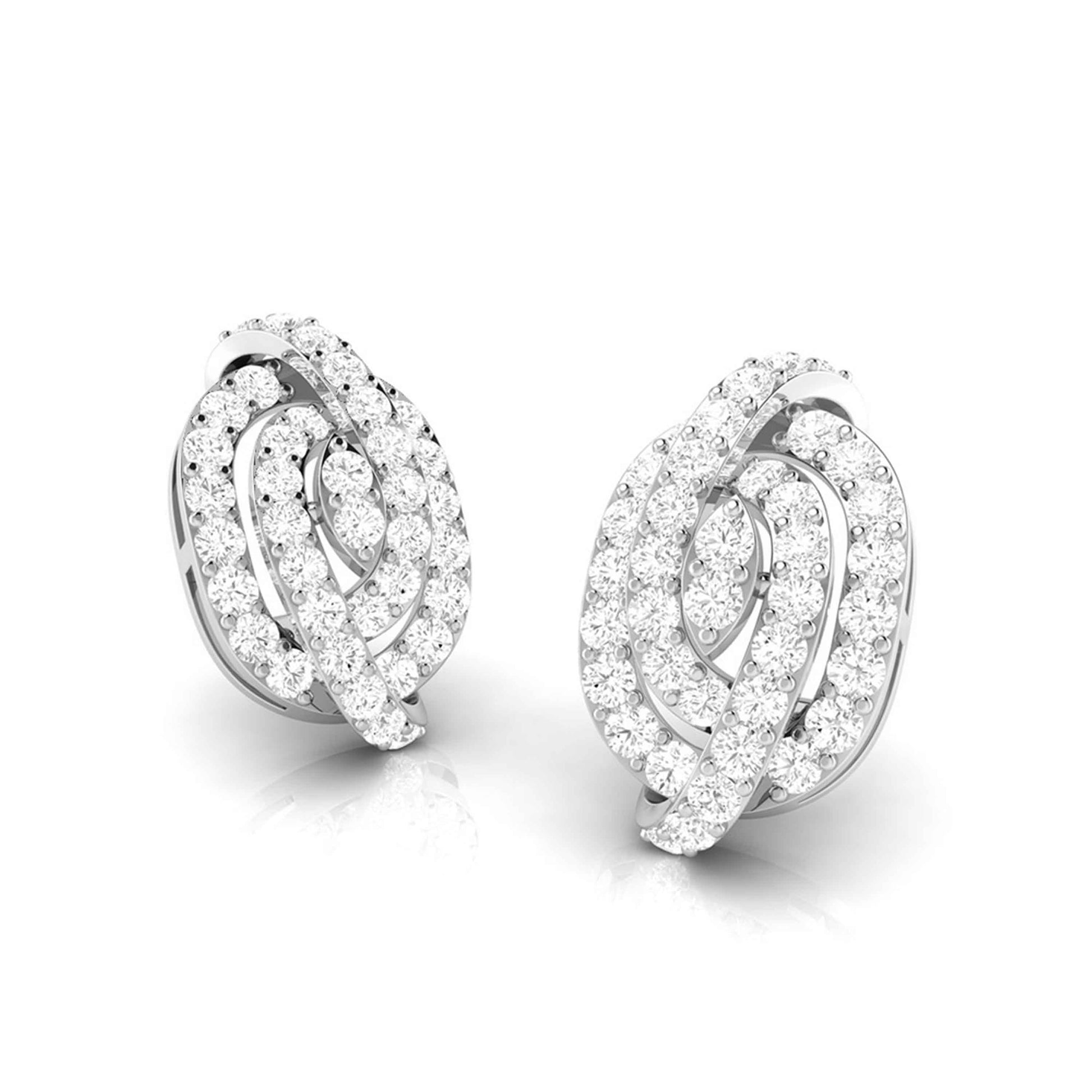 Daily wear earrings design Hawser Lab Grown Diamond Earrings Fiona Diamonds