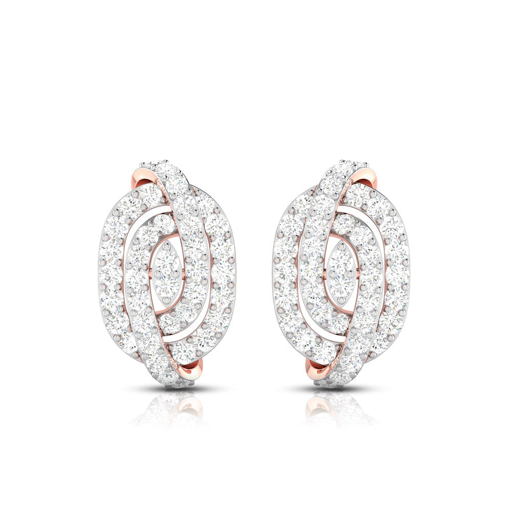Daily wear earrings design Hawser Lab Grown Diamond Earrings Fiona Diamonds