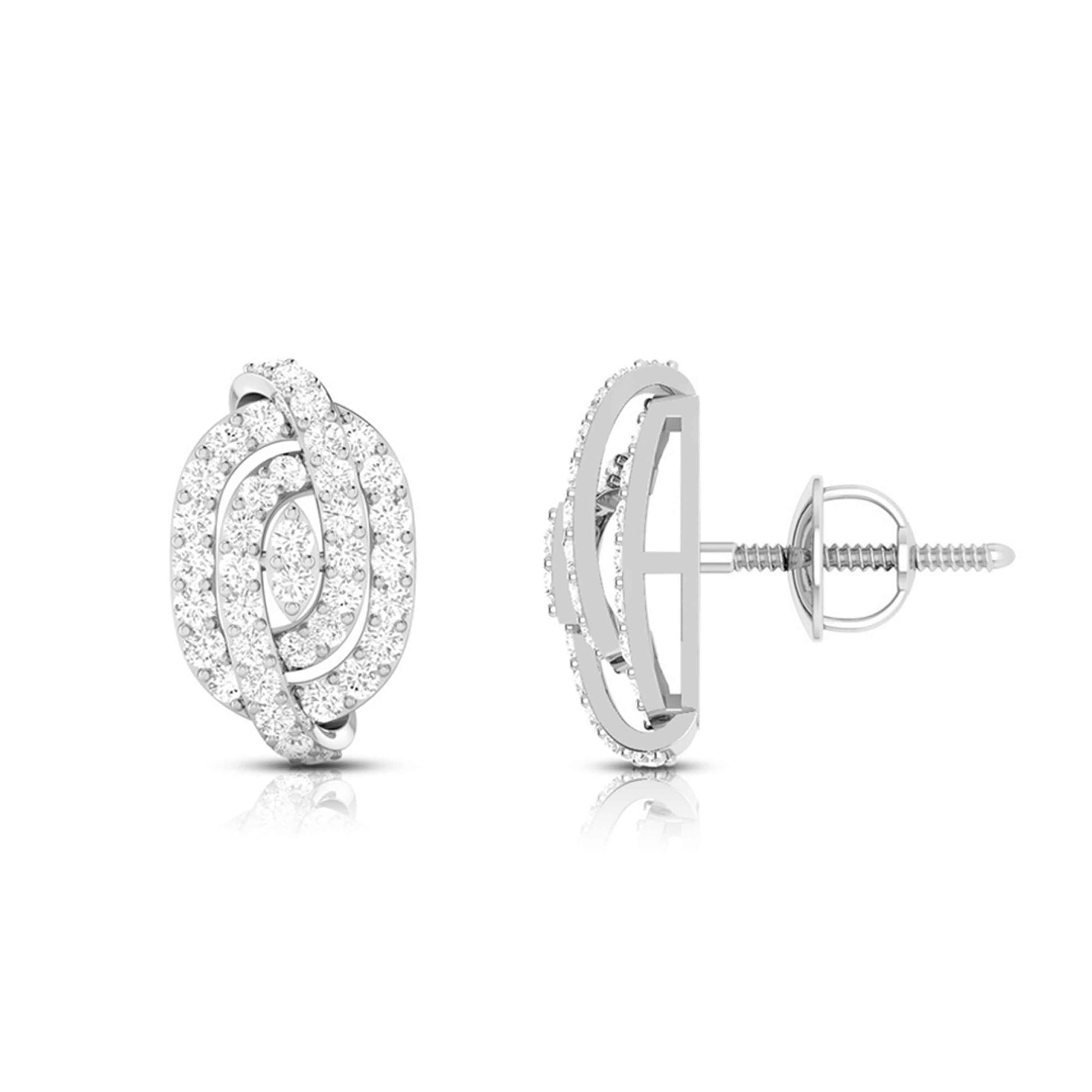 Daily wear earrings design Hawser Lab Grown Diamond Earrings Fiona Diamonds