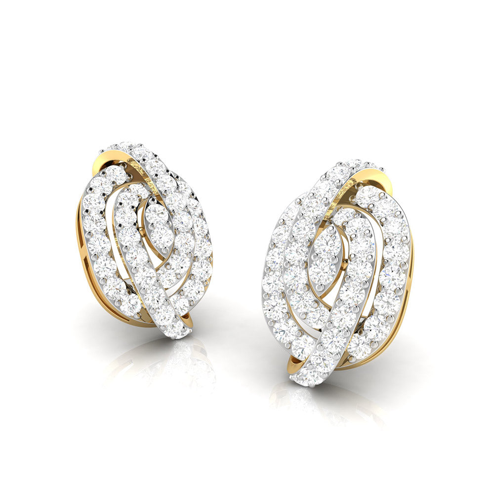 Daily wear earrings design Hawser Lab Grown Diamond Earrings Fiona Diamonds