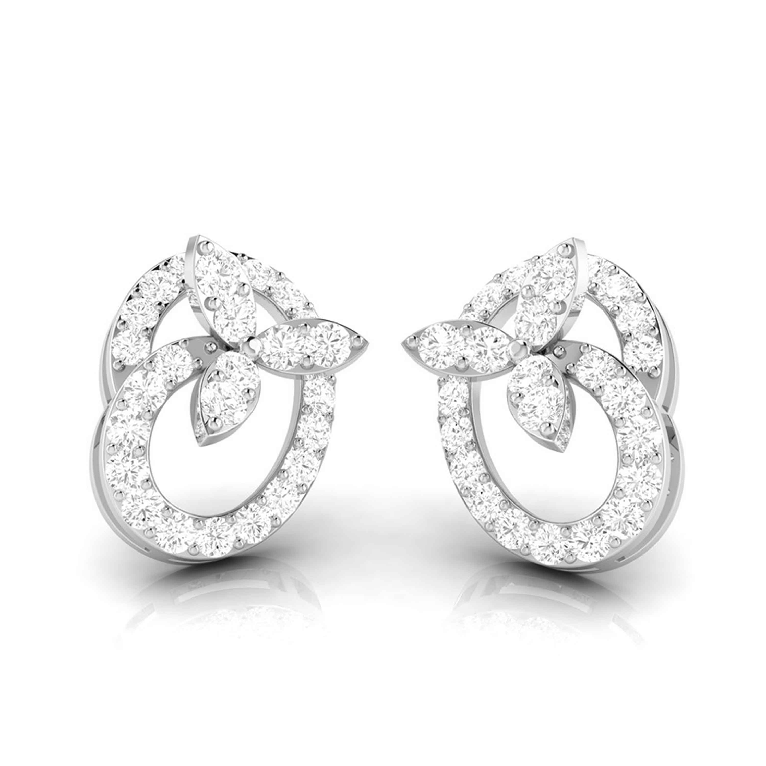 Party wear earrings design Stink Lab Grown Diamond Earrings Fiona Diamonds