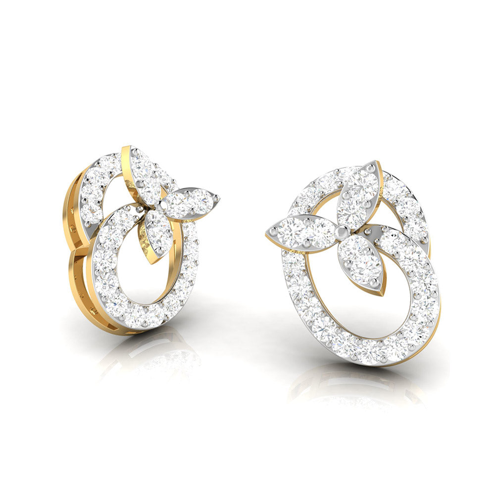 Party wear earrings design Stink Lab Grown Diamond Earrings Fiona Diamonds
