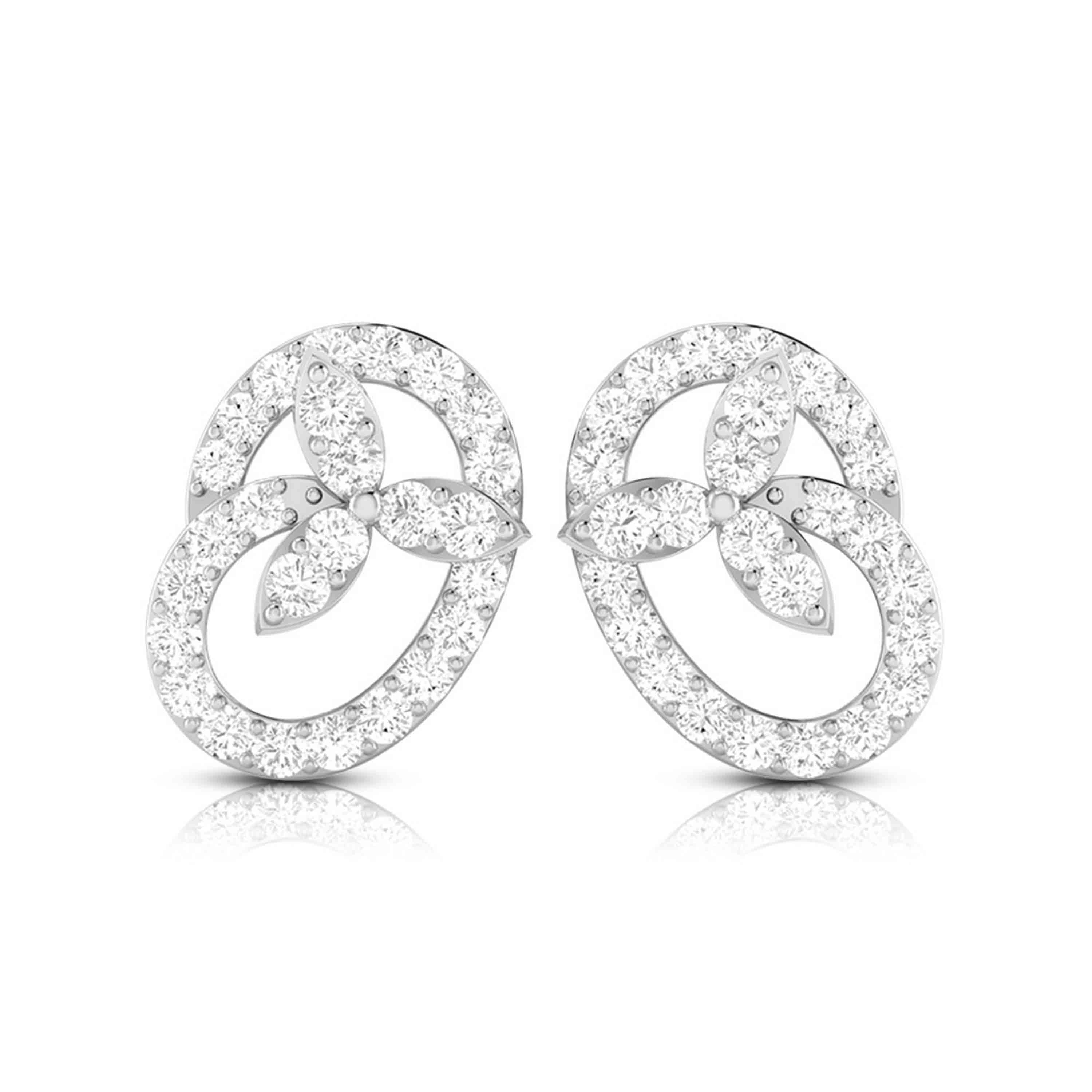 Party wear earrings design Stink Lab Grown Diamond Earrings Fiona Diamonds