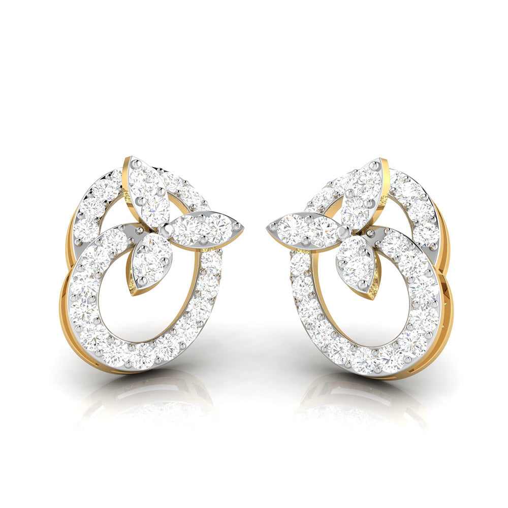 Party wear earrings design Stink Lab Grown Diamond Earrings Fiona Diamonds