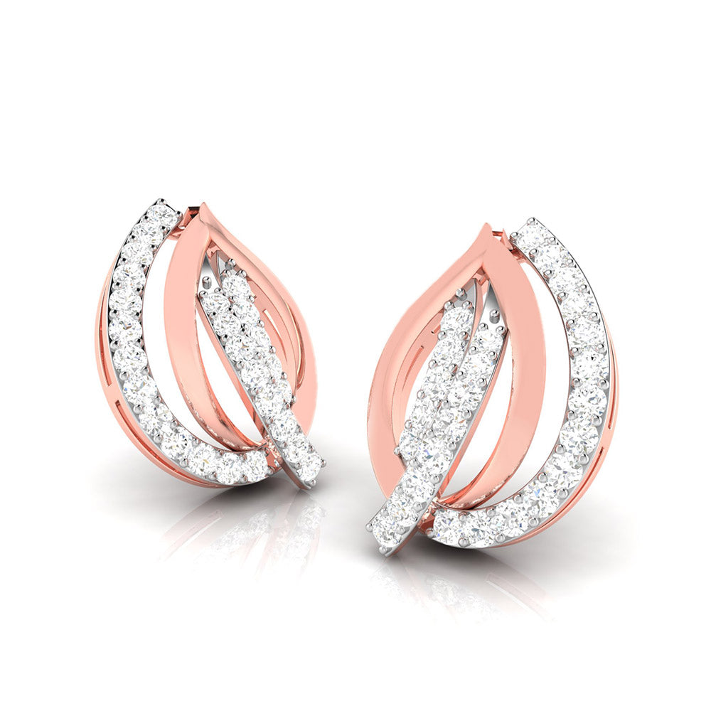 Daily wear earrings design Allotrope Lab Grown Diamond Earrings Fiona Diamonds
