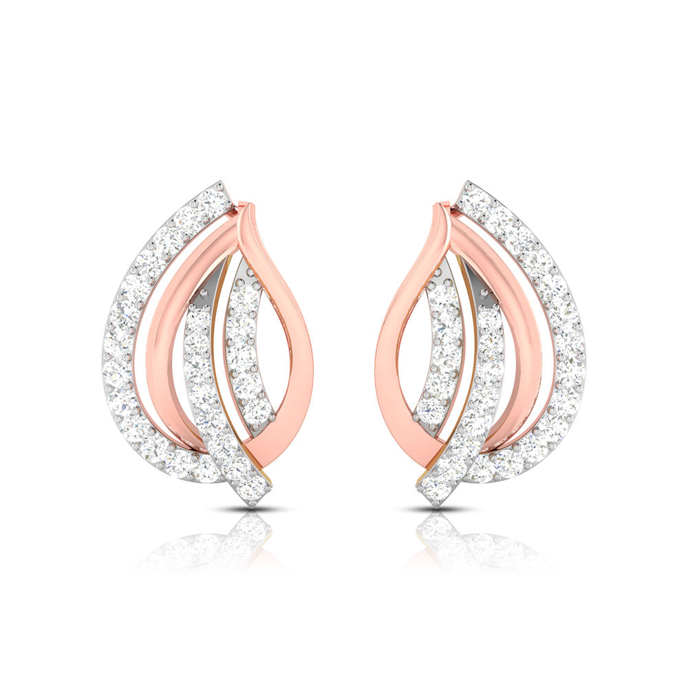 Daily wear earrings design Allotrope Lab Grown Diamond Earrings Fiona Diamonds