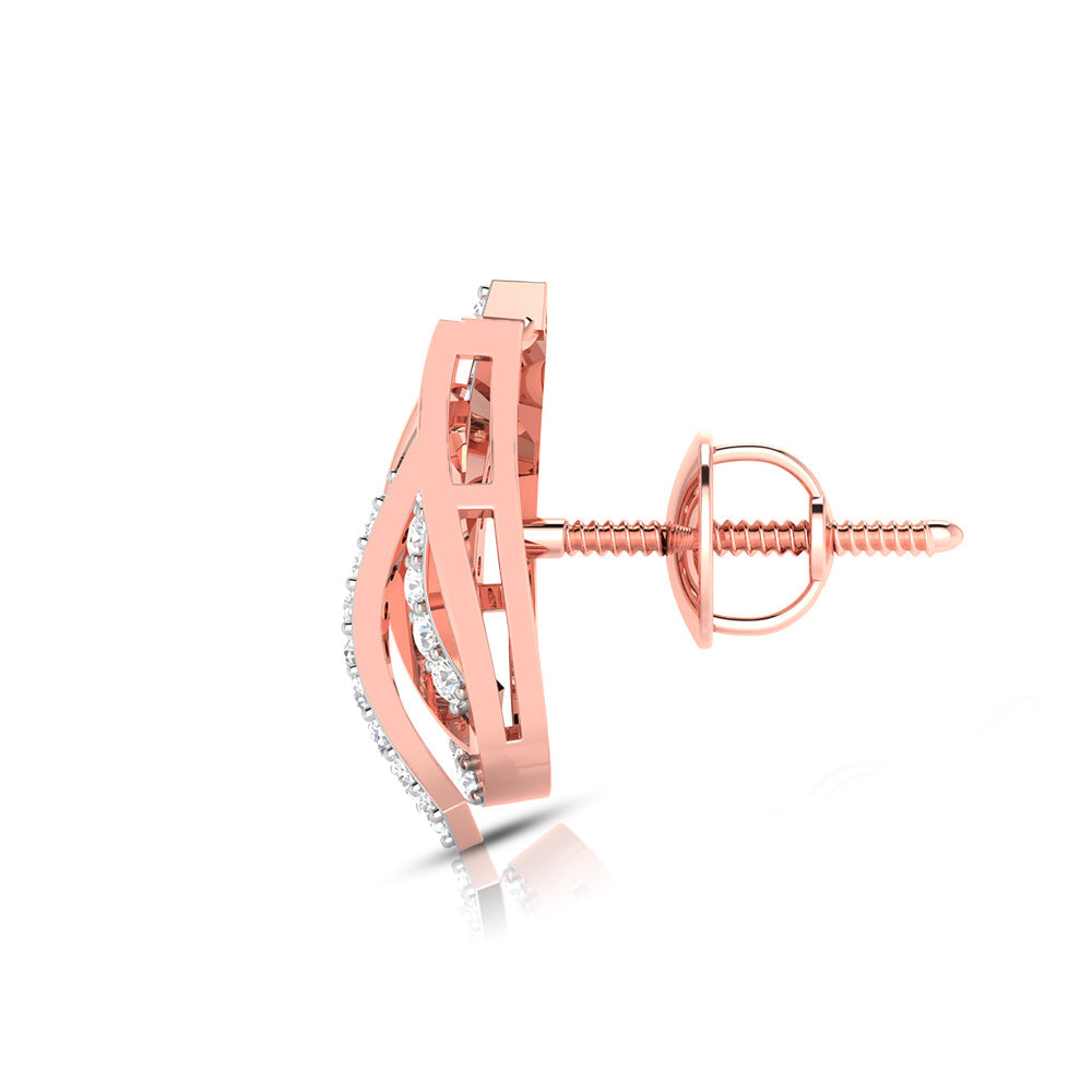 Daily wear earrings design Allotrope Lab Grown Diamond Earrings Fiona Diamonds