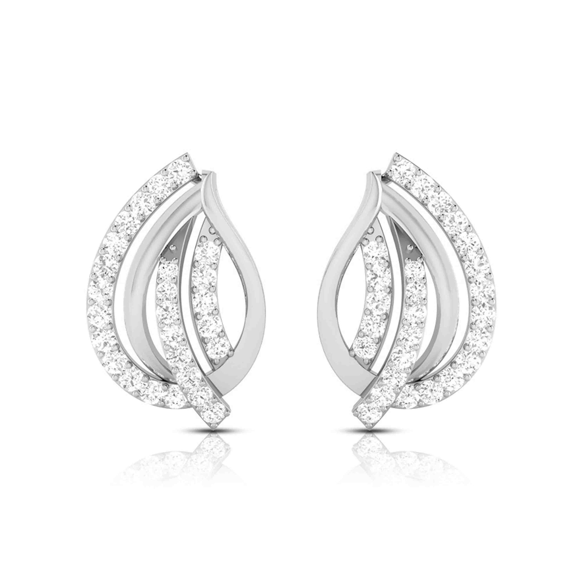 Daily wear earrings design Allotrope Lab Grown Diamond Earrings Fiona Diamonds