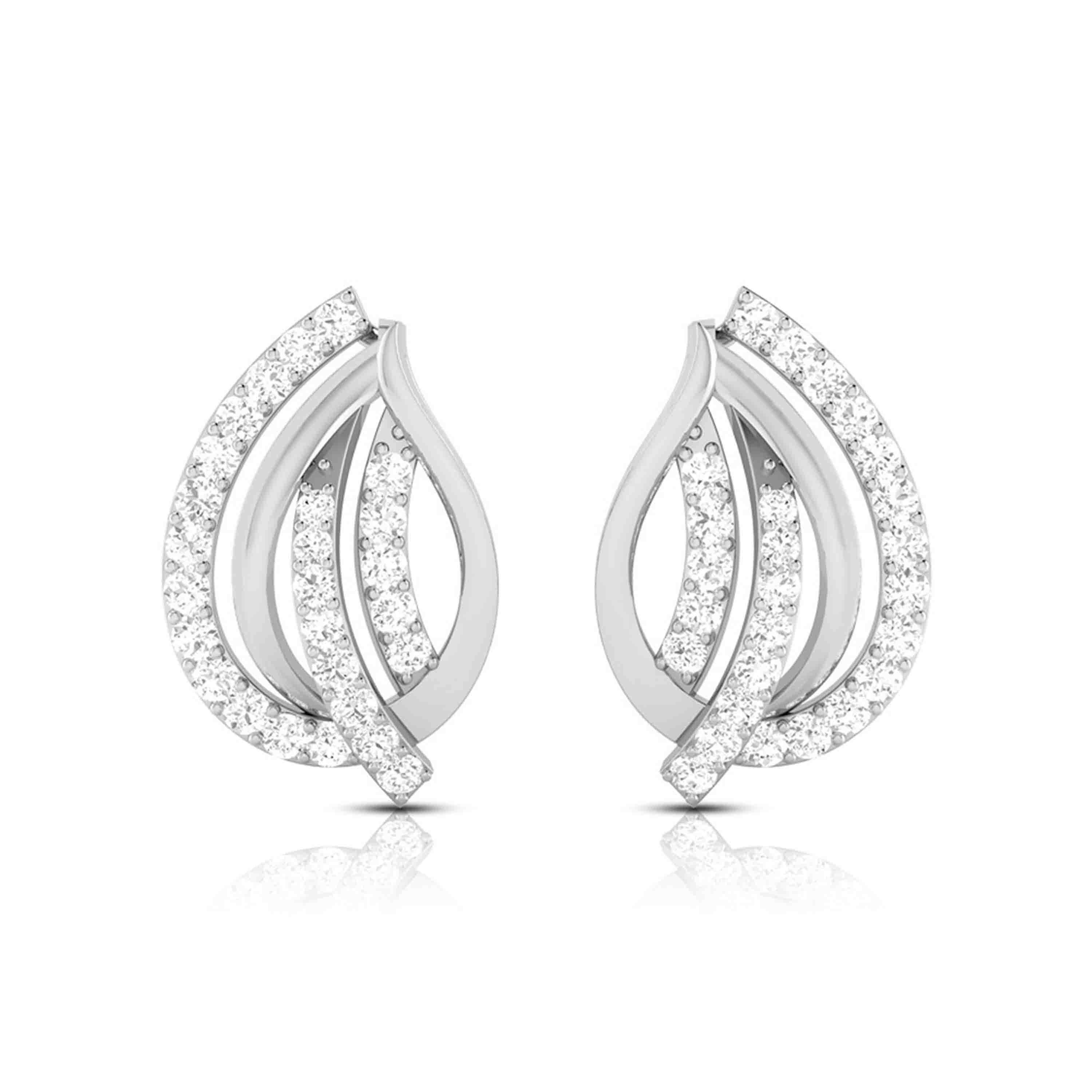 Daily wear earrings design Allotrope Lab Grown Diamond Earrings Fiona Diamonds