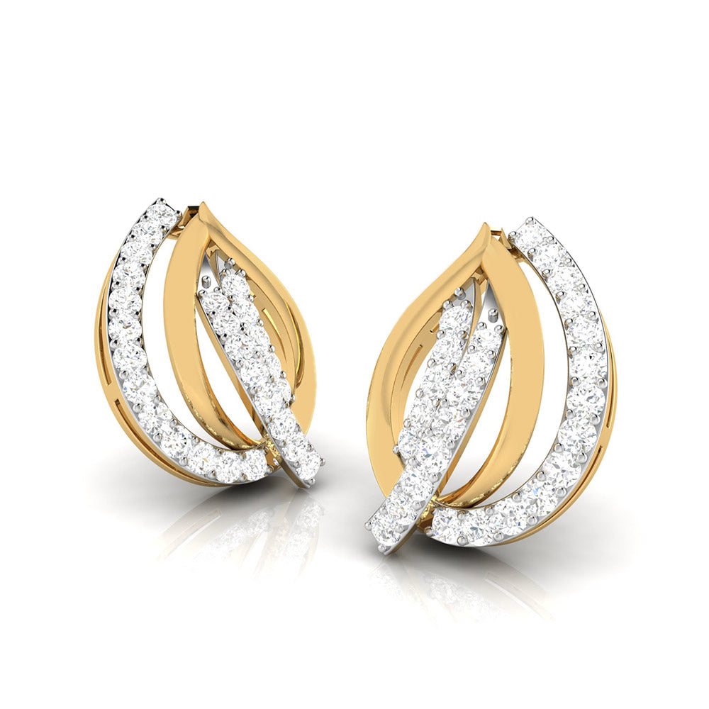 Daily wear earrings design Allotrope Lab Grown Diamond Earrings Fiona Diamonds