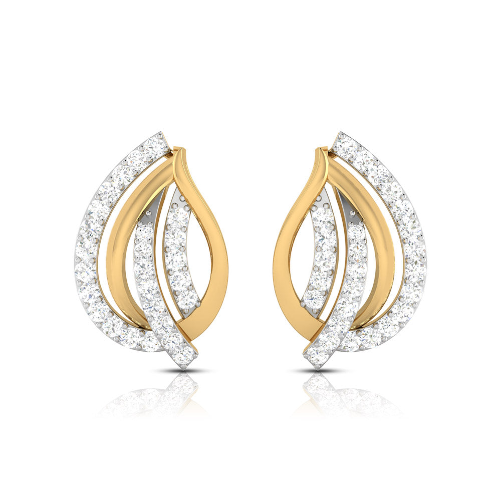 Daily wear earrings design Allotrope Lab Grown Diamond Earrings Fiona Diamonds