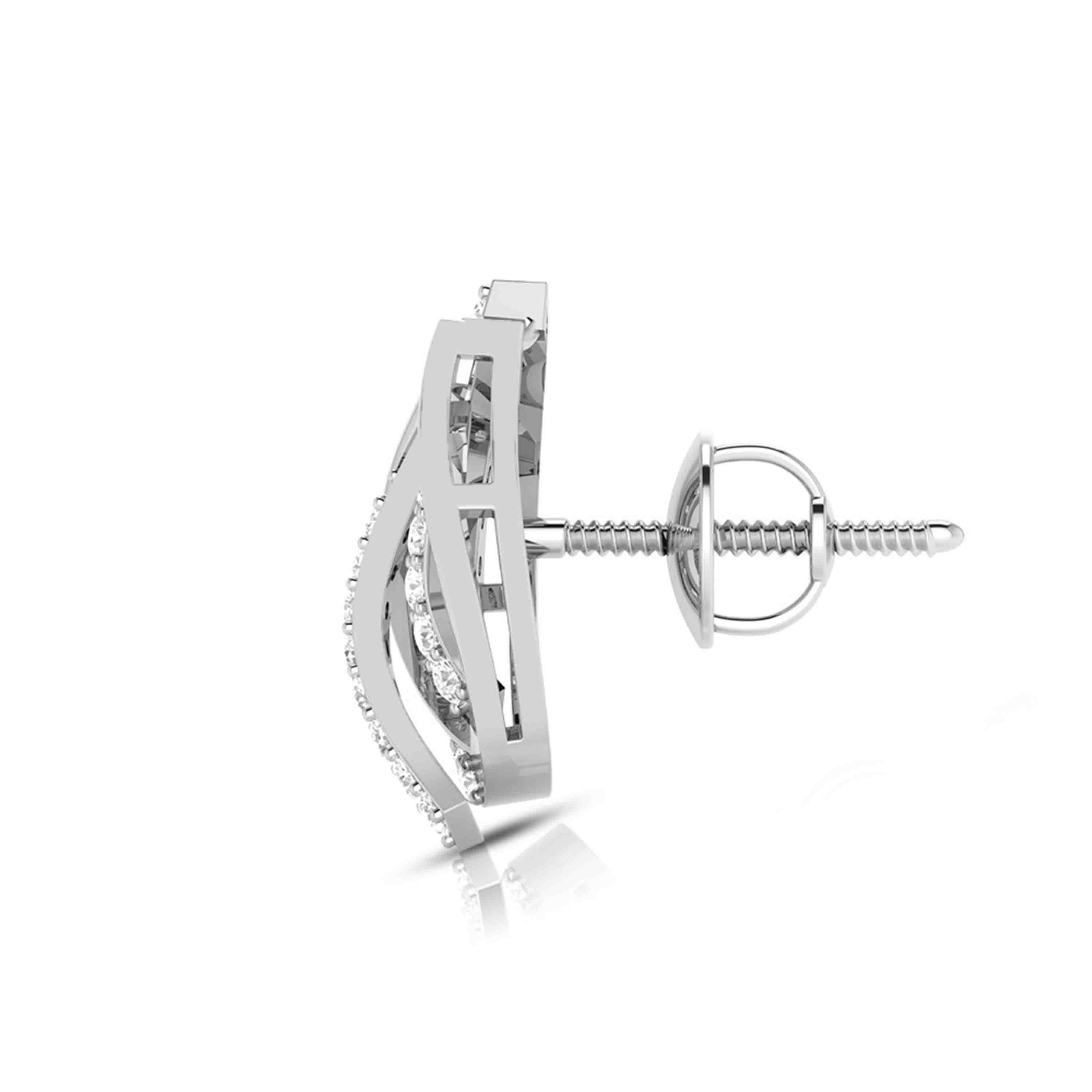 Daily wear earrings design Allotrope Lab Grown Diamond Earrings Fiona Diamonds