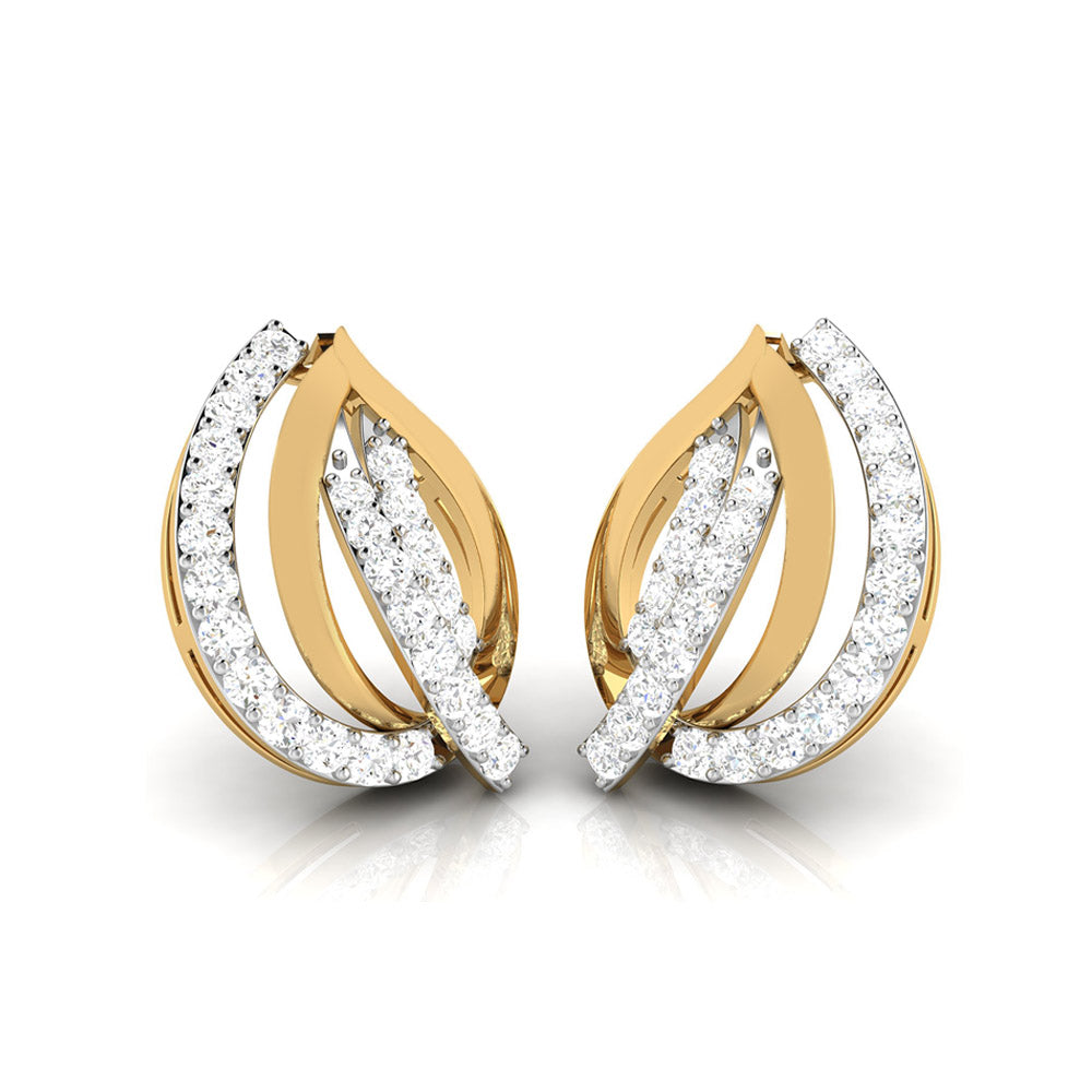 Daily wear earrings design Allotrope Lab Grown Diamond Earrings Fiona Diamonds