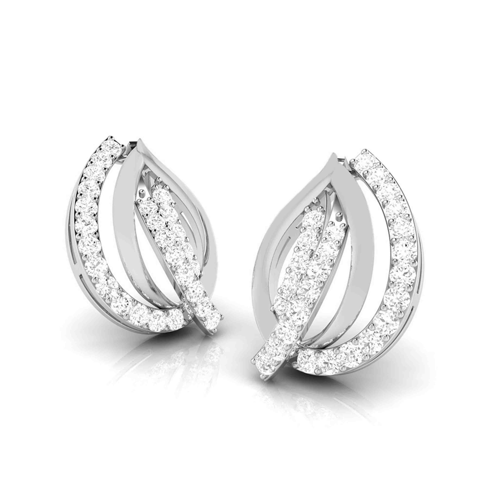 Daily wear earrings design Allotrope Lab Grown Diamond Earrings Fiona Diamonds