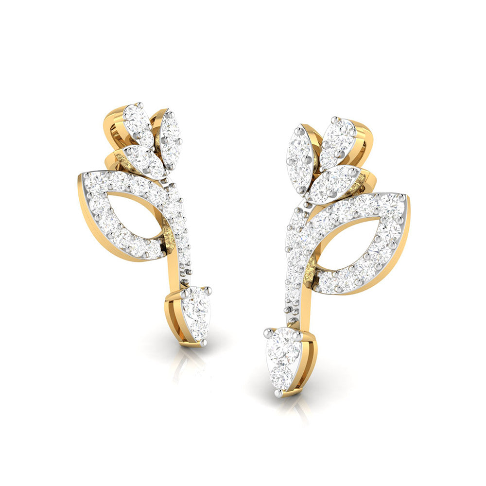 Small earrings design Anomalous Lab Grown Diamond Earrings Fiona Diamonds