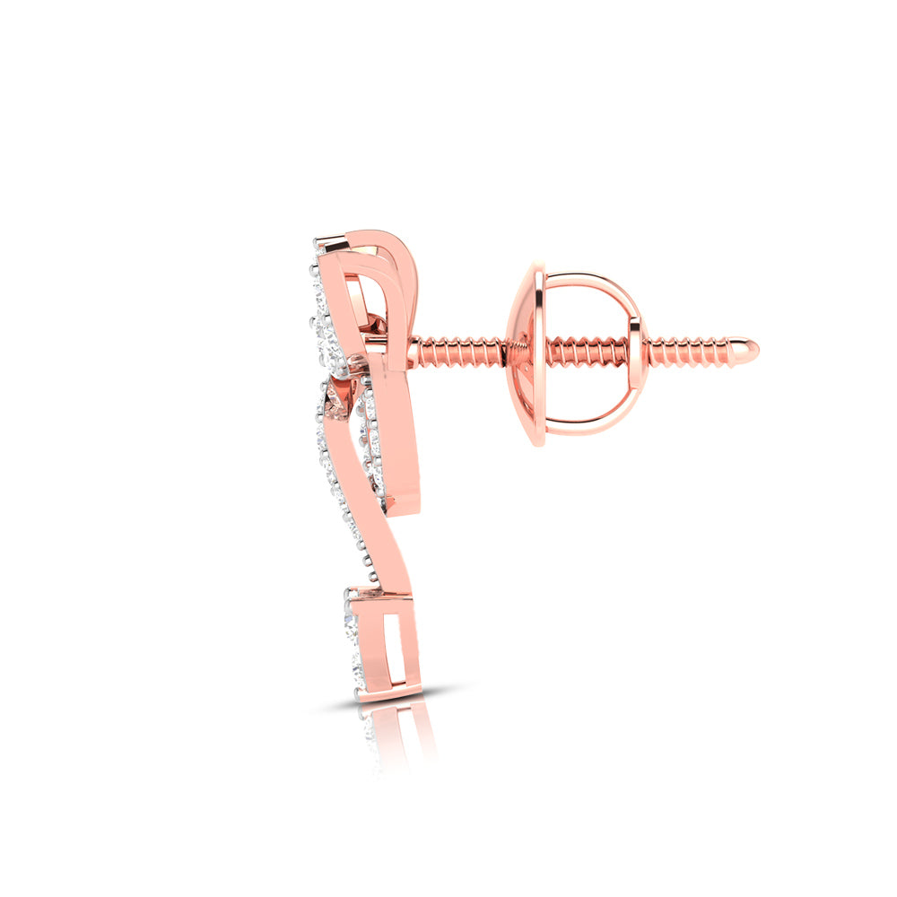 Small earrings design Anomalous Lab Grown Diamond Earrings Fiona Diamonds