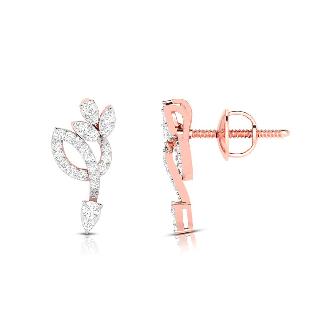 Small earrings design Anomalous Lab Grown Diamond Earrings Fiona Diamonds