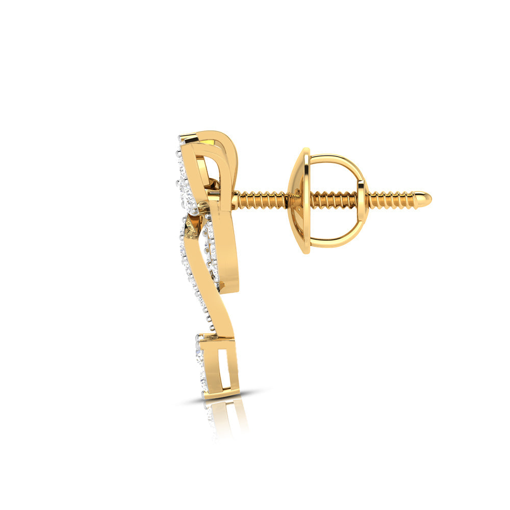 Small earrings design Anomalous Lab Grown Diamond Earrings Fiona Diamonds