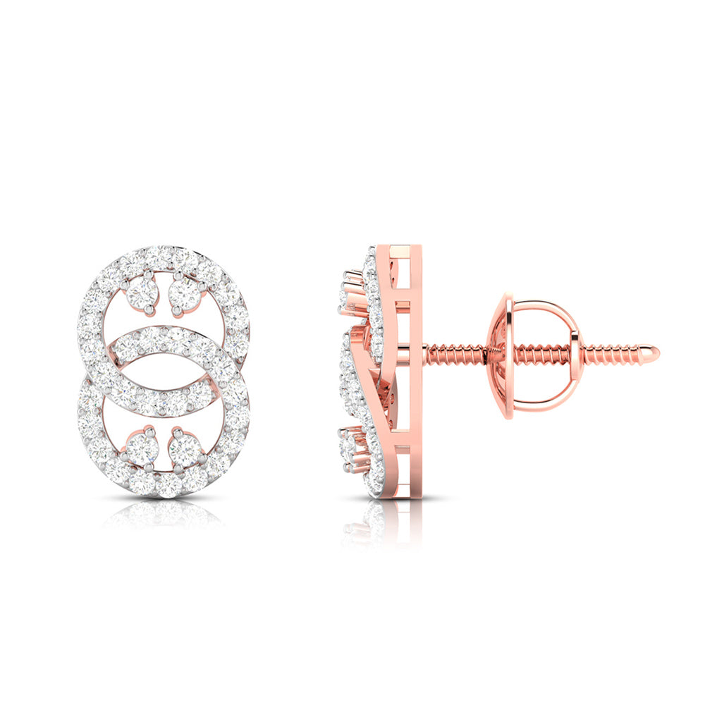 Fancy earrings design Intangled Lab Grown Diamond Earrings Fiona Diamonds