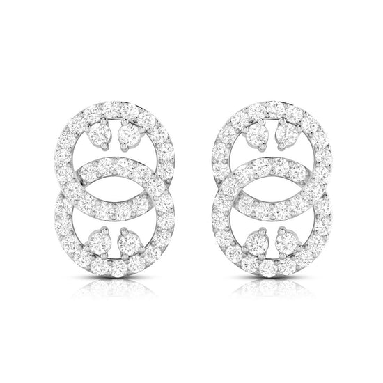 Fancy earrings design Intangled Lab Grown Diamond Earrings Fiona Diamonds