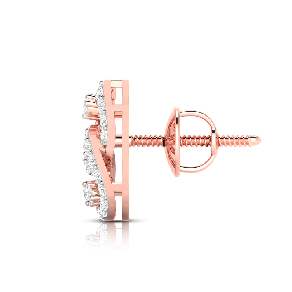 Fancy earrings design Intangled Lab Grown Diamond Earrings Fiona Diamonds