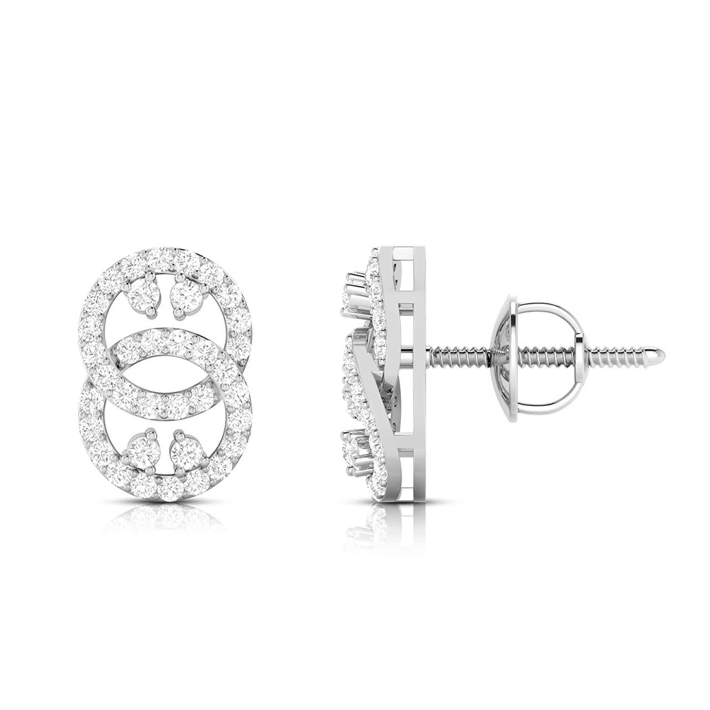 Fancy earrings design Intangled Lab Grown Diamond Earrings Fiona Diamonds