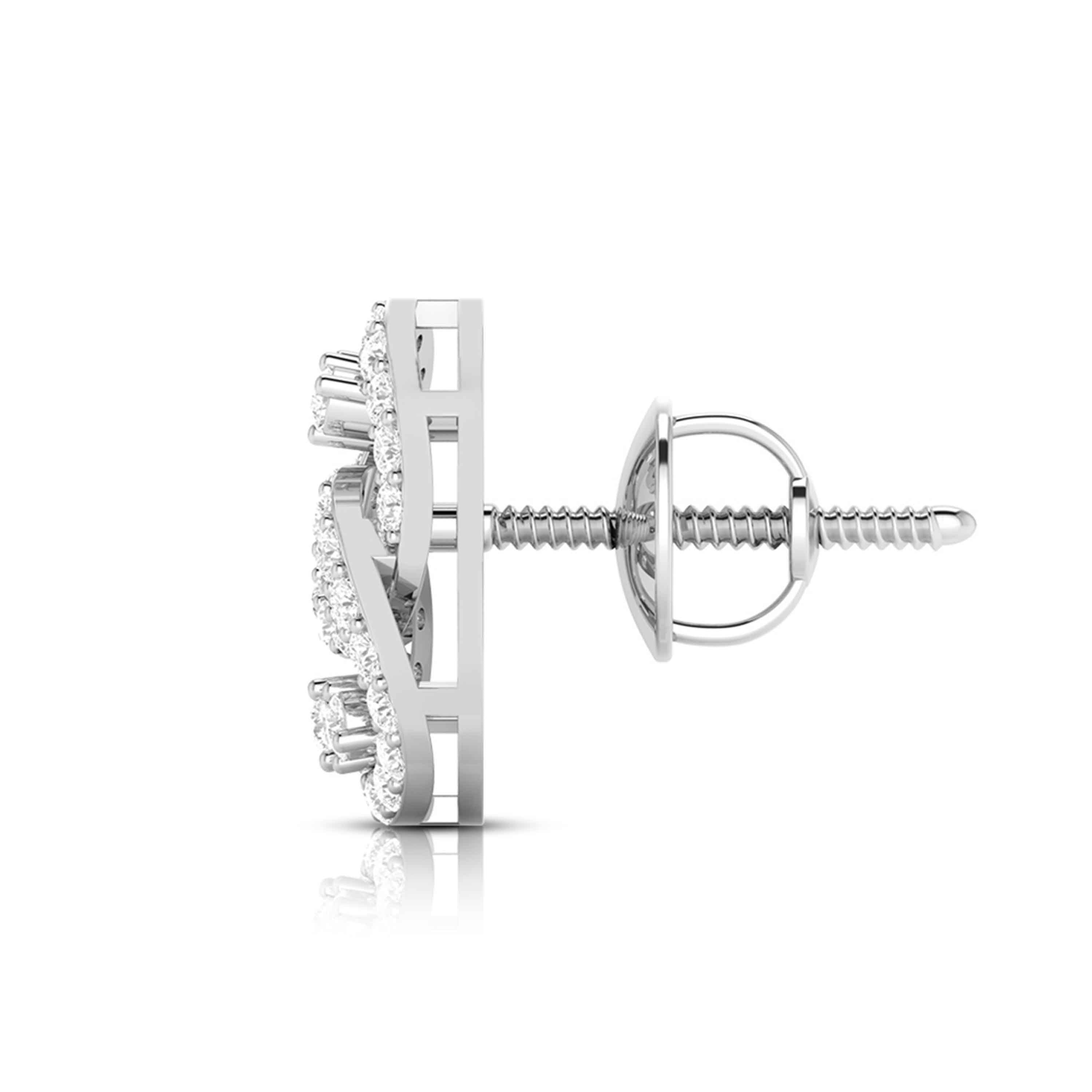 Fancy earrings design Intangled Lab Grown Diamond Earrings Fiona Diamonds