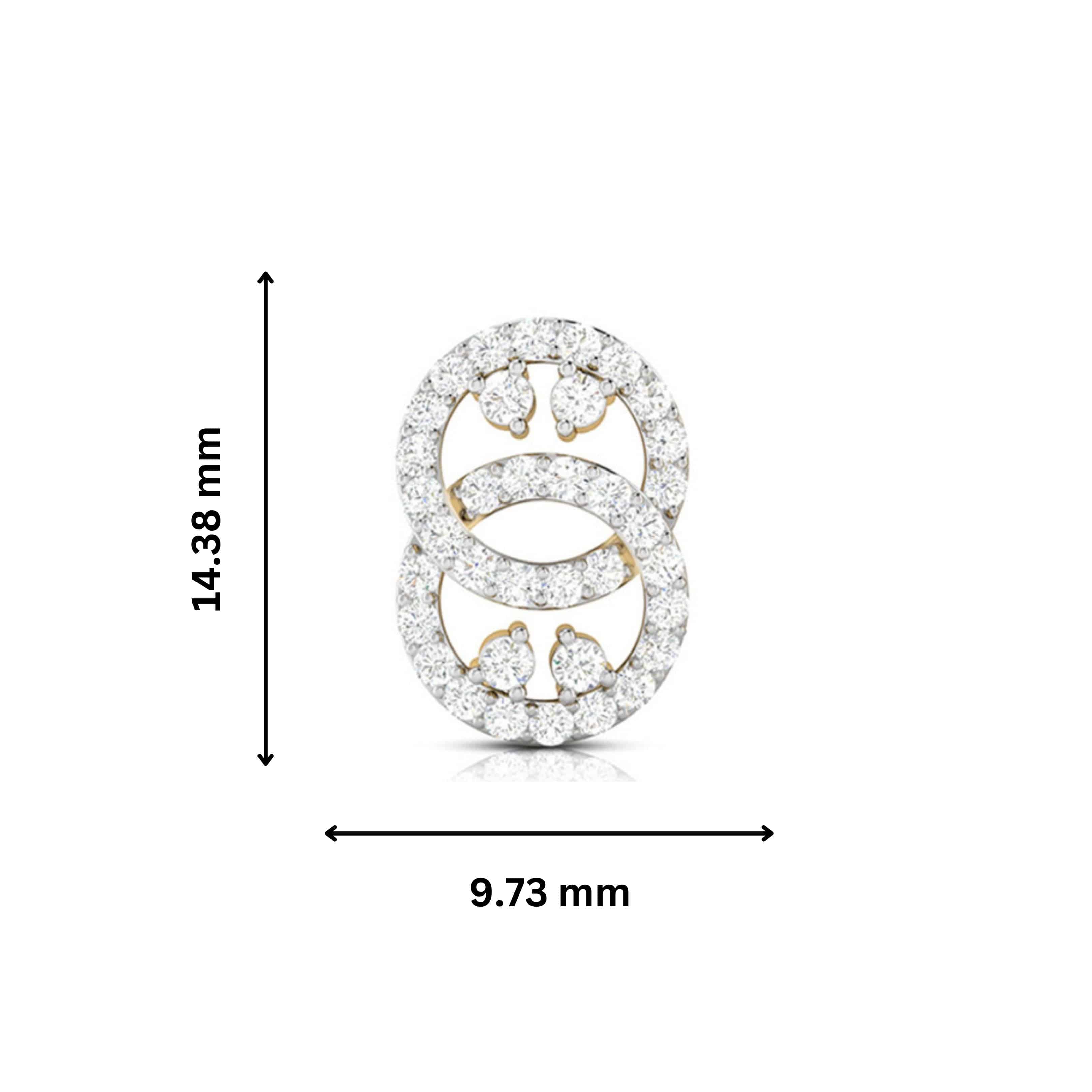 Fancy earrings design Intangled Lab Grown Diamond Earrings Fiona Diamonds