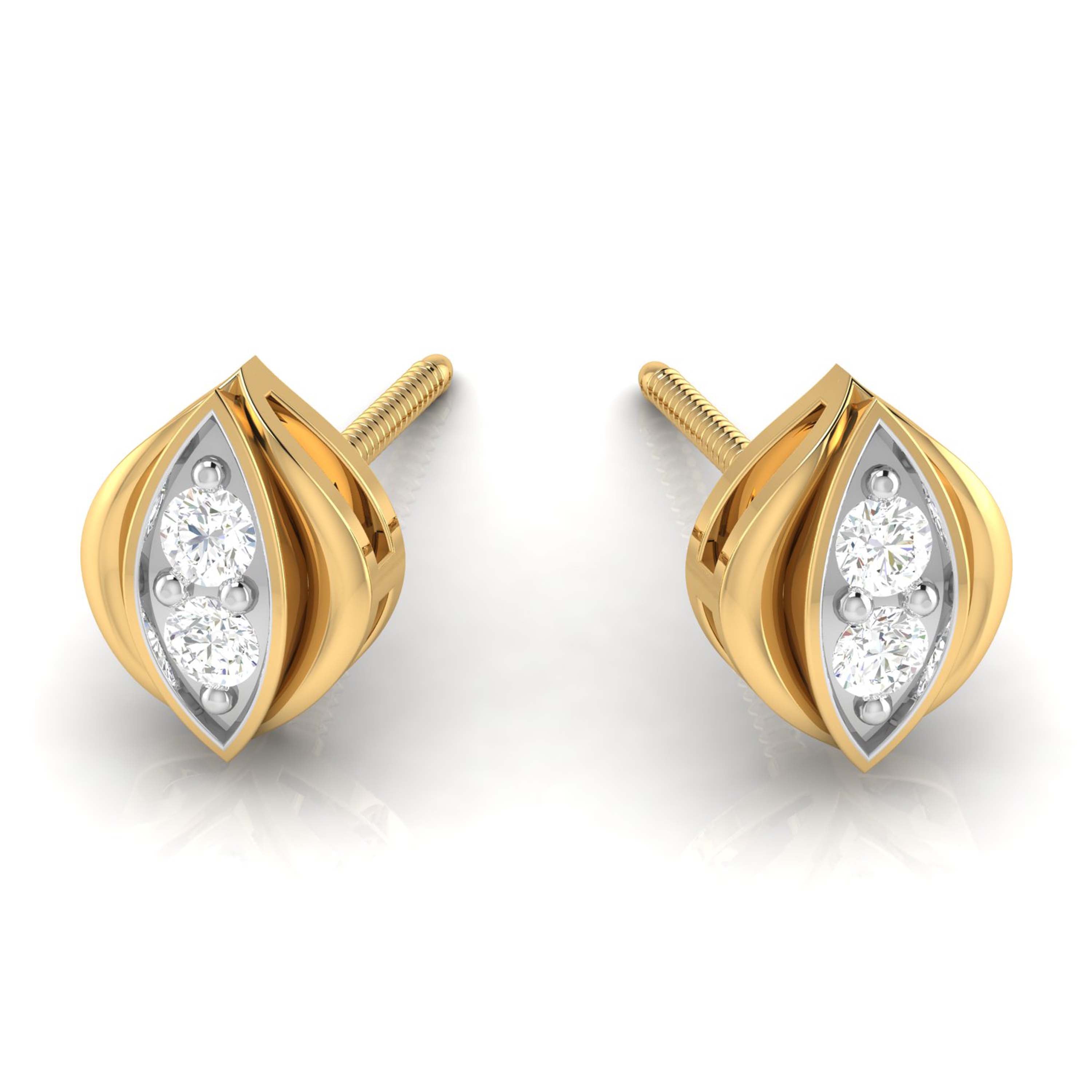 Latest earrings design Petalo Lab Grown Diamond Earrings Fiona Diamonds
