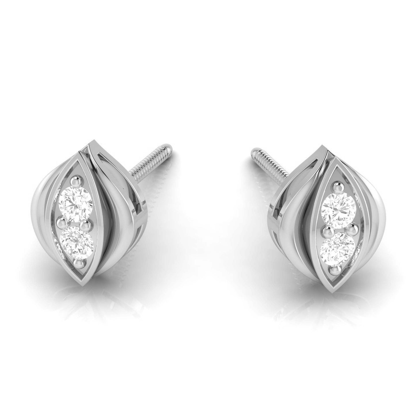 Latest earrings design Petalo Lab Grown Diamond Earrings Fiona Diamonds