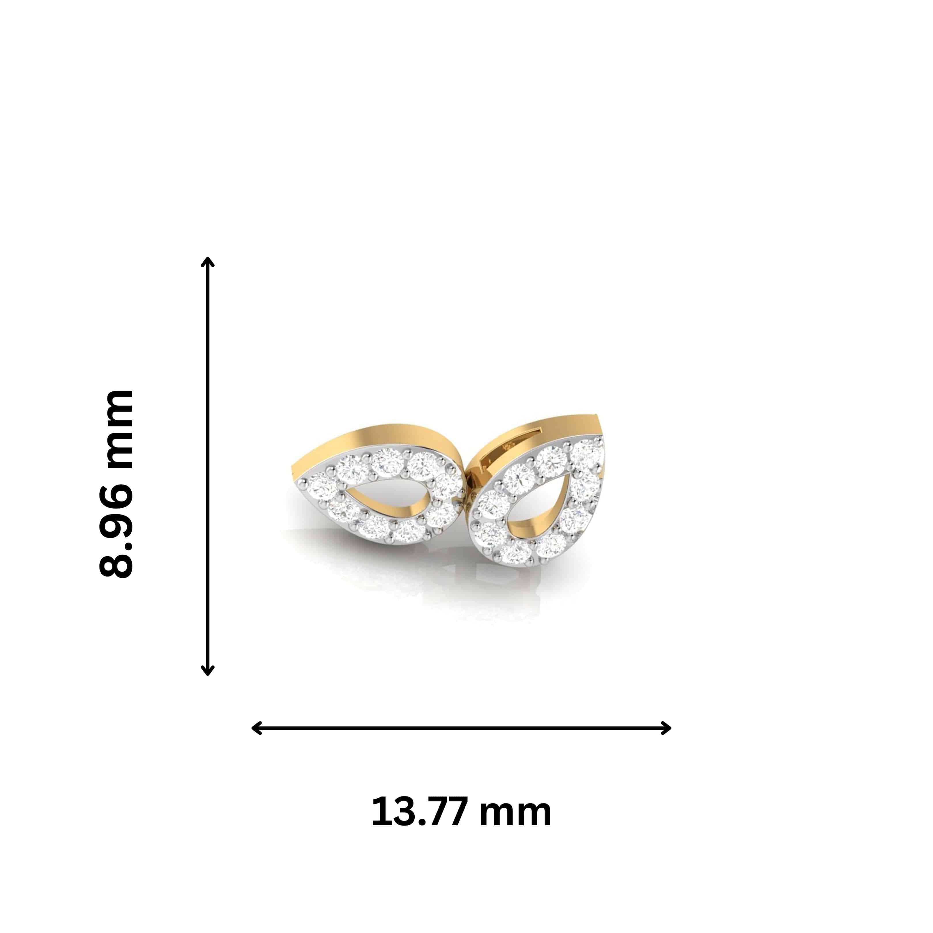 Foliate Lab Diamond Earrings - Fiona Diamonds - Fiona Diamonds