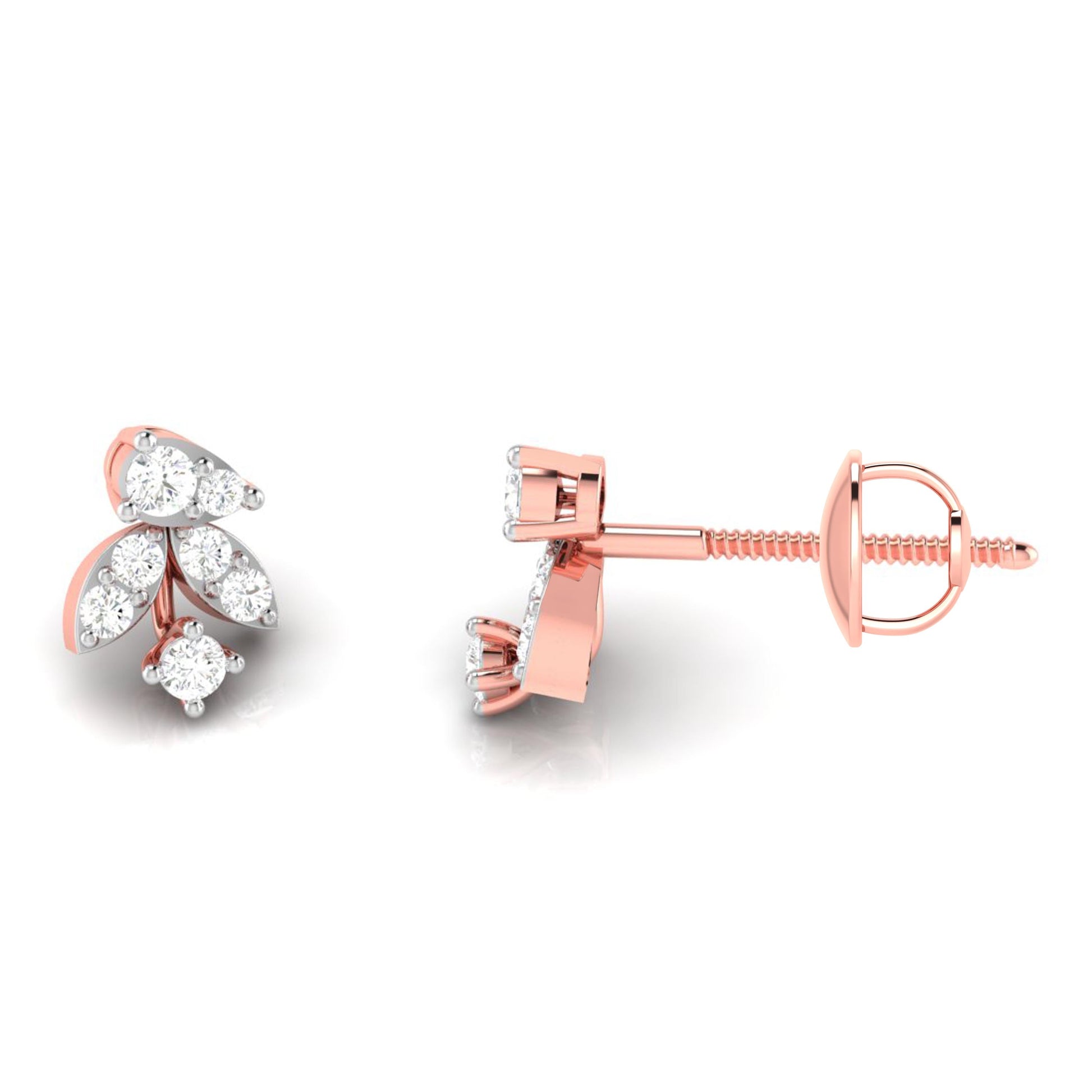 Daily wear earrings design Wily Lab Grown Diamond Earrings Fiona Diamonds