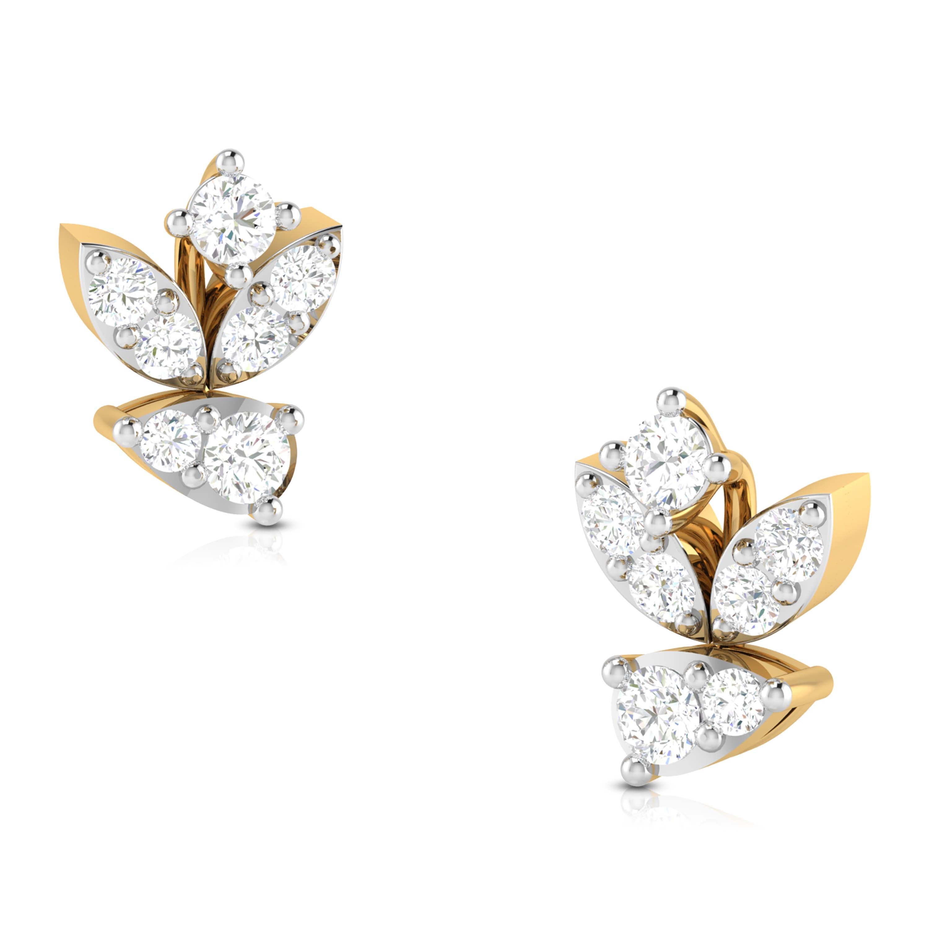 Daily wear earrings design Wily Lab Grown Diamond Earrings Fiona Diamonds
