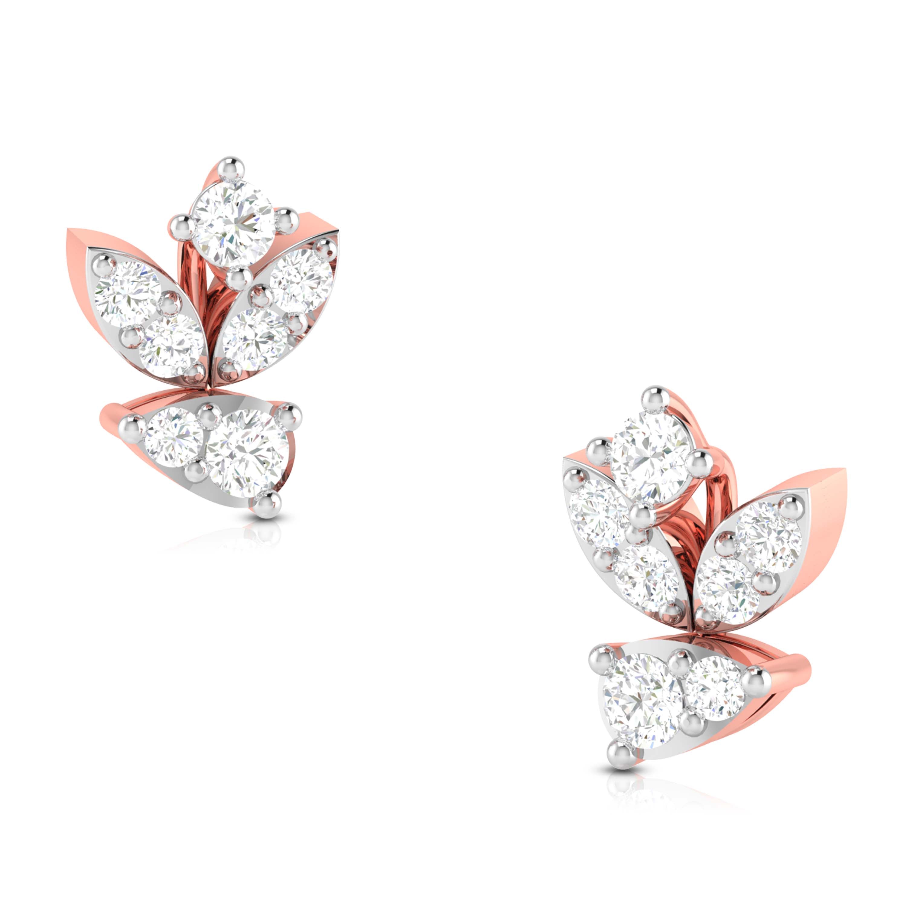Daily wear earrings design Wily Lab Grown Diamond Earrings Fiona Diamonds
