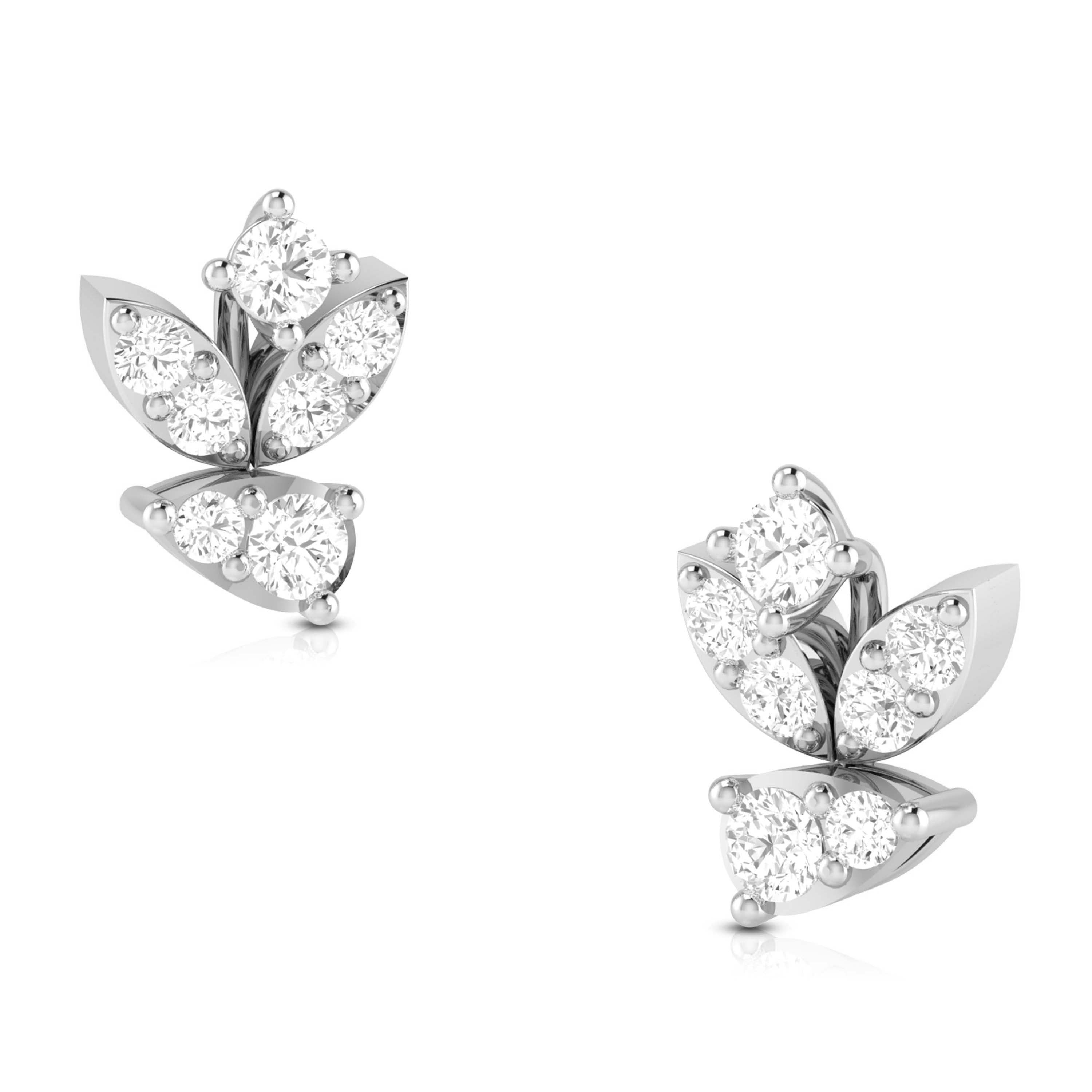 Daily wear earrings design Wily Lab Grown Diamond Earrings Fiona Diamonds