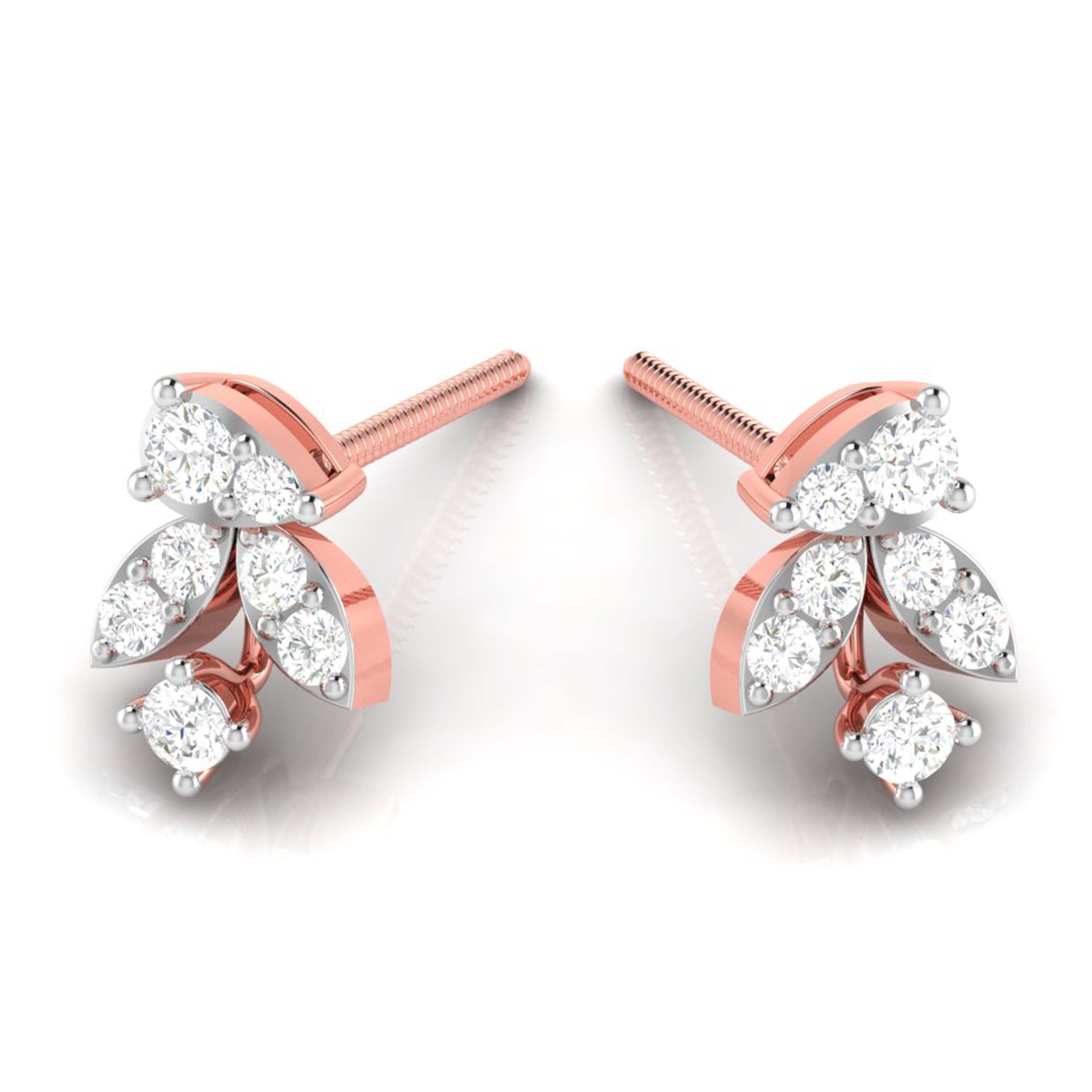 Daily wear earrings design Wily Lab Grown Diamond Earrings Fiona Diamonds