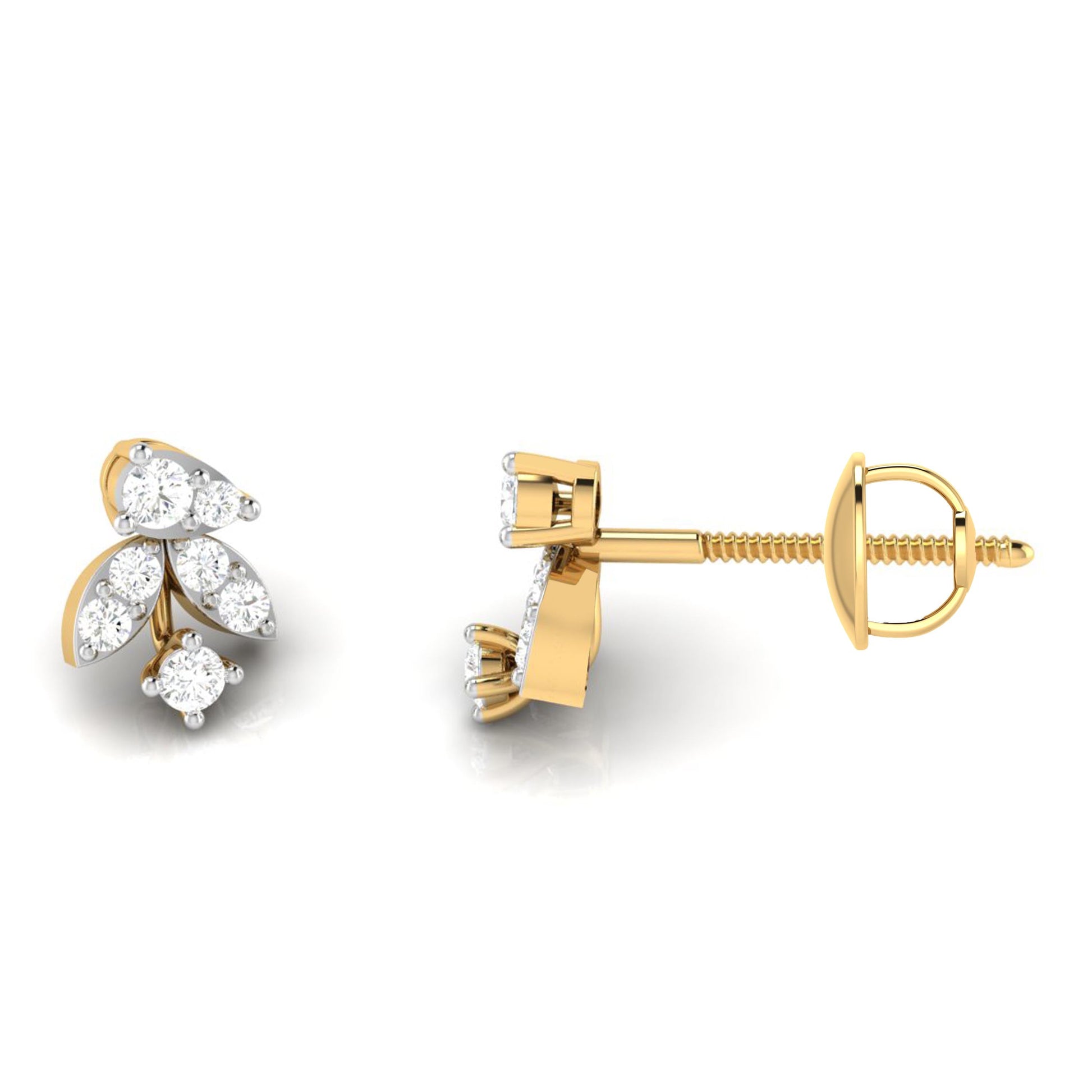Daily wear earrings design Wily Lab Grown Diamond Earrings Fiona Diamonds